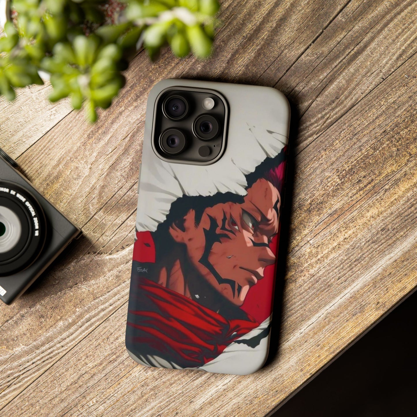 Tough Cases: Durable Phone Case Featuring Bold Anime Design