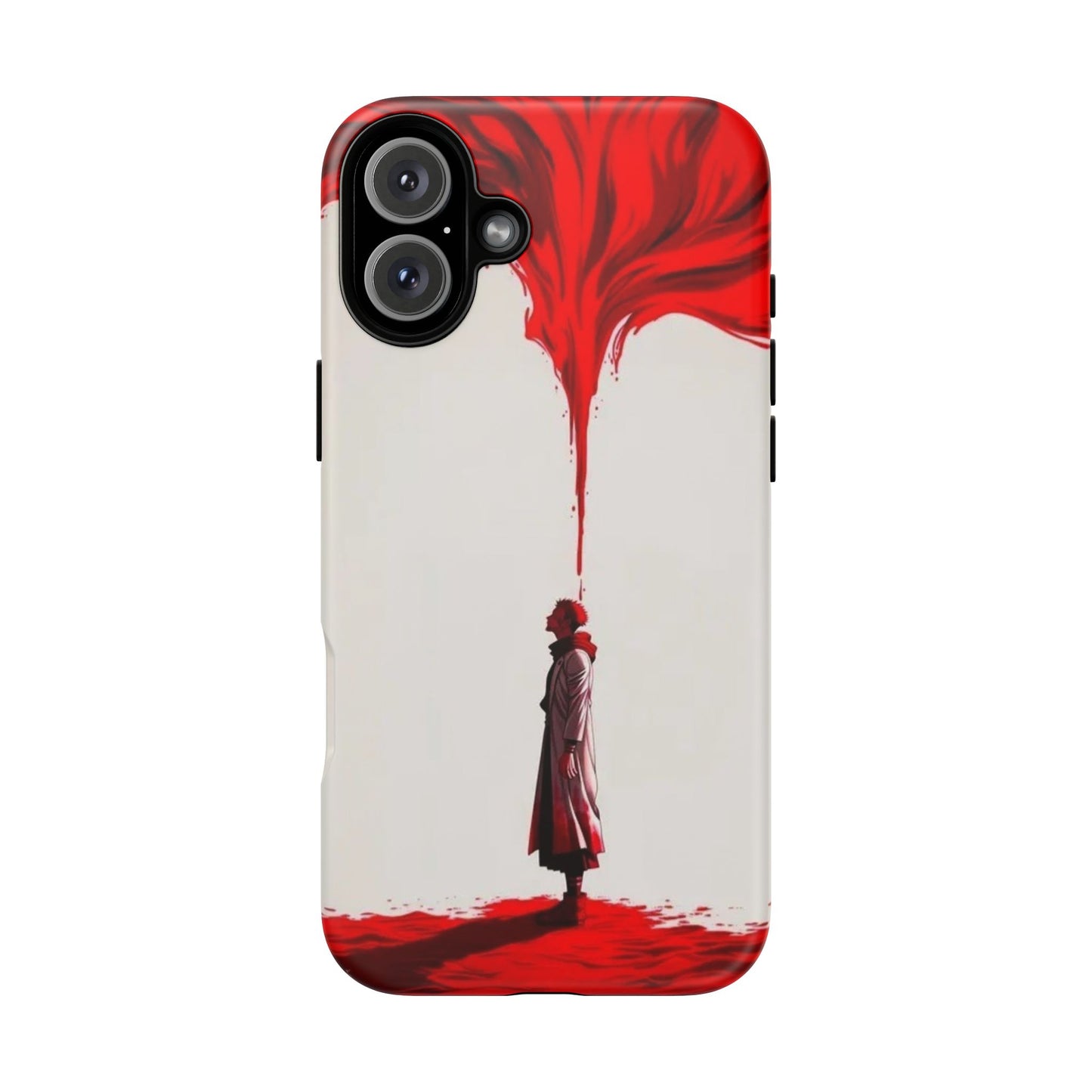 Bold Art Phone Case - Tough Cases with Dramatic Red Design