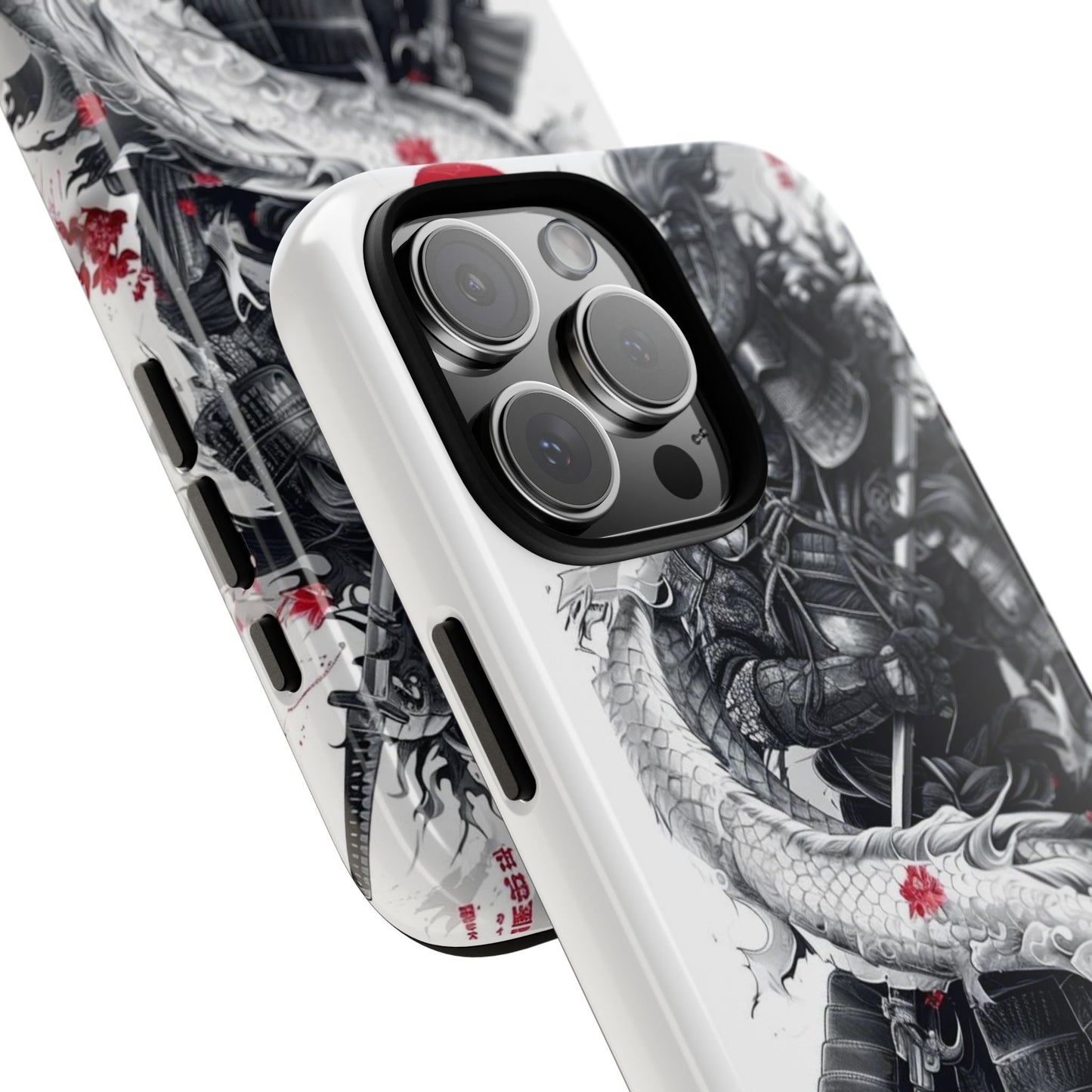 Dragon Samurai Tough Phone Case - Bold Protection with Artistic Flair
