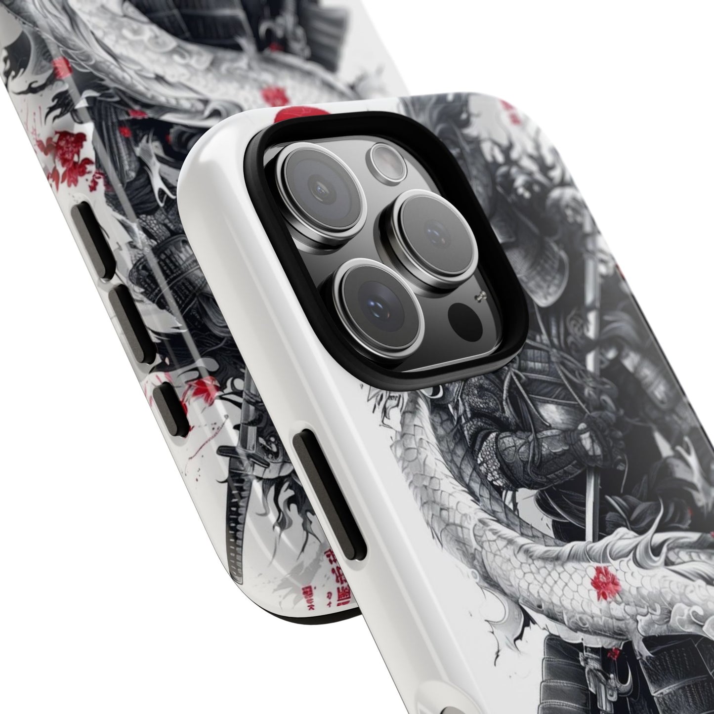 Dragon Samurai Tough Phone Case - Bold Protection with Artistic Flair