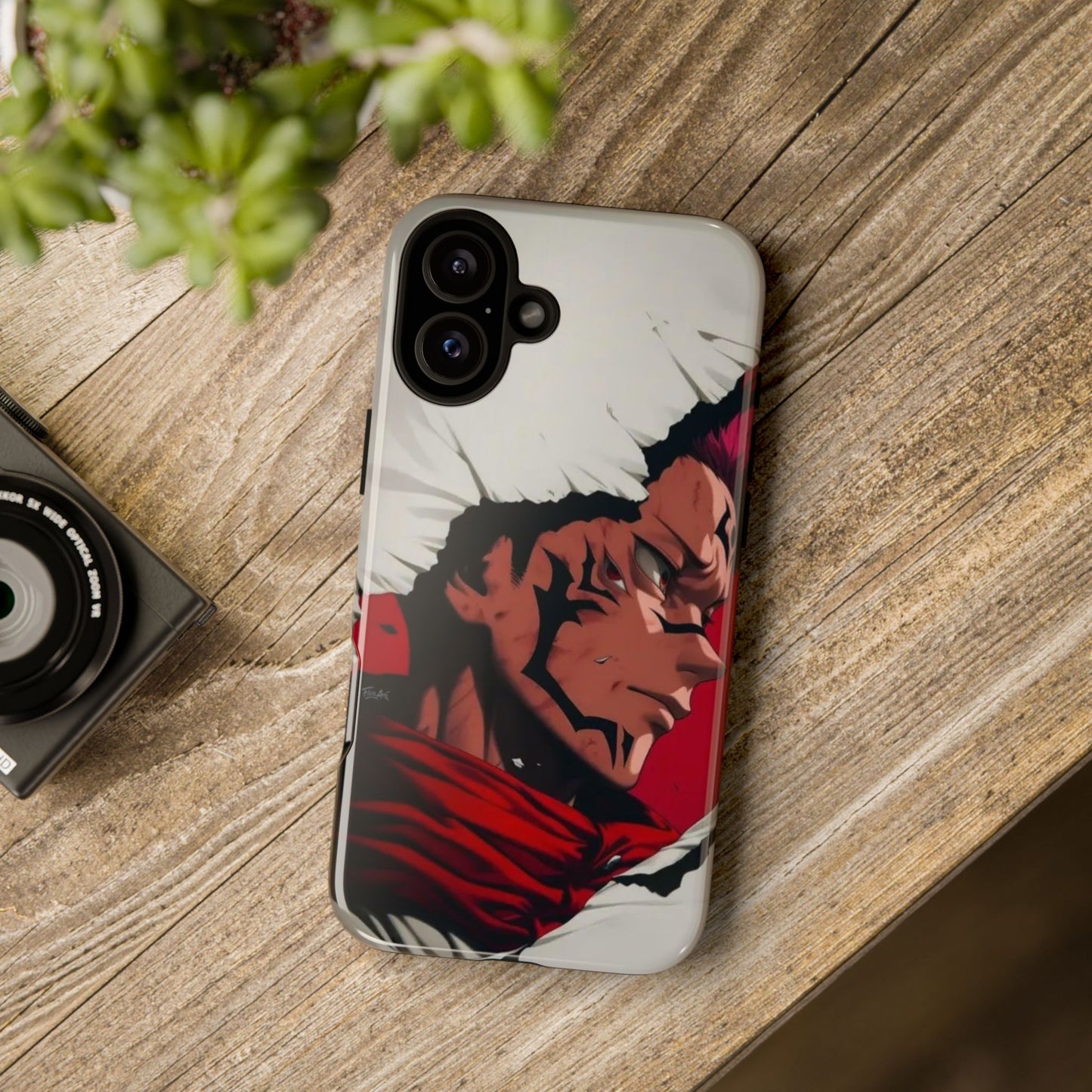 Tough Cases: Durable Phone Case Featuring Bold Anime Design