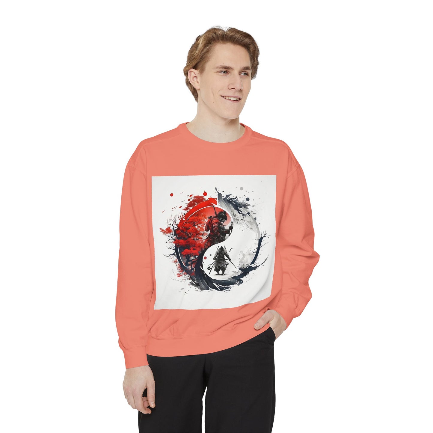 Yin Yang Design Unisex Sweatshirt - Cozy & Stylish