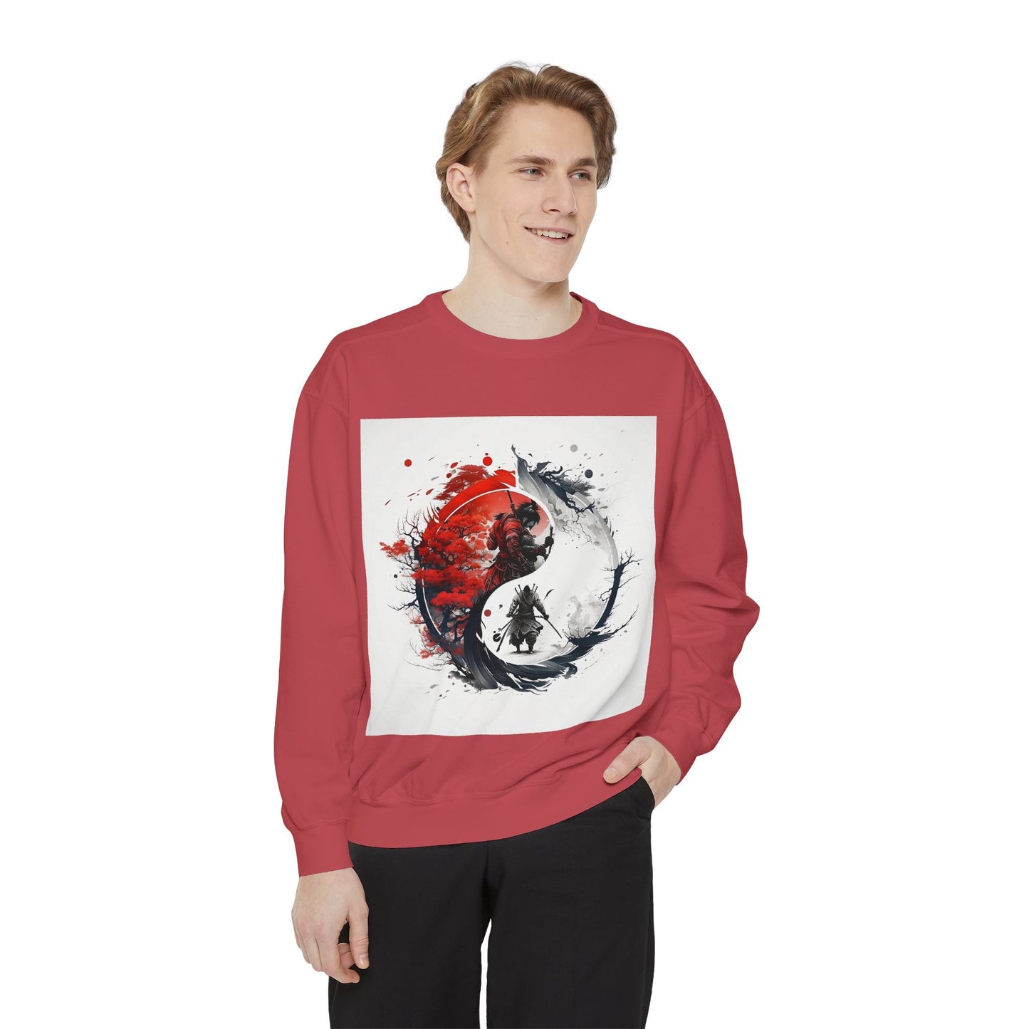 Yin Yang Design Unisex Sweatshirt - Cozy & Stylish