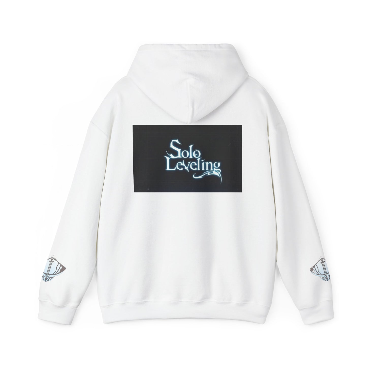 Unisex Heavy Blend™ Hooded Sweatshirt - Solo Leveling Graphic with Dark Aesthetic