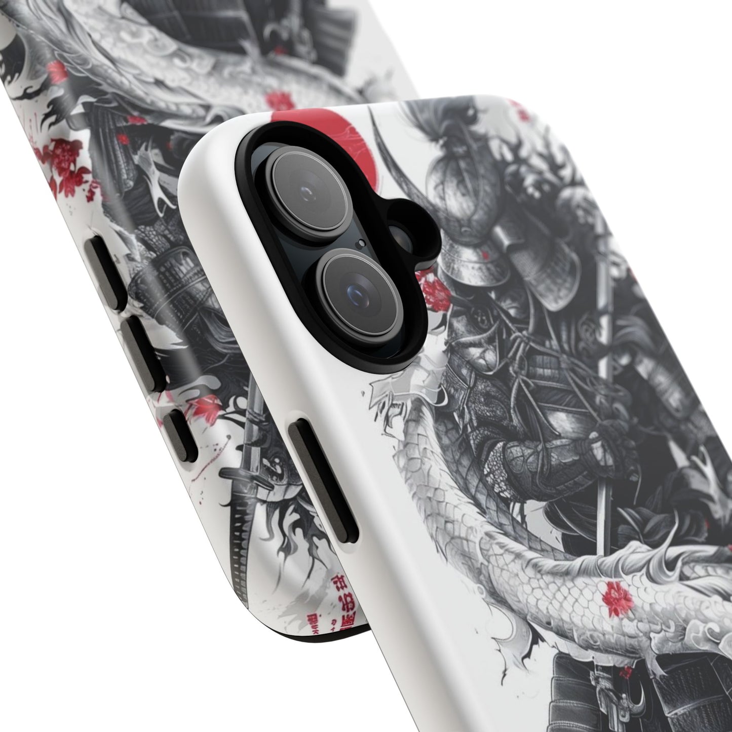 Dragon Samurai Tough Phone Case - Bold Protection with Artistic Flair
