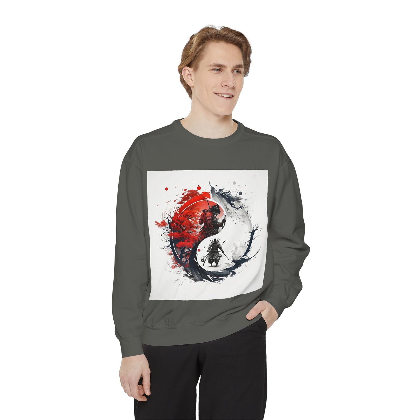 Yin Yang Design Unisex Sweatshirt - Cozy & Stylish