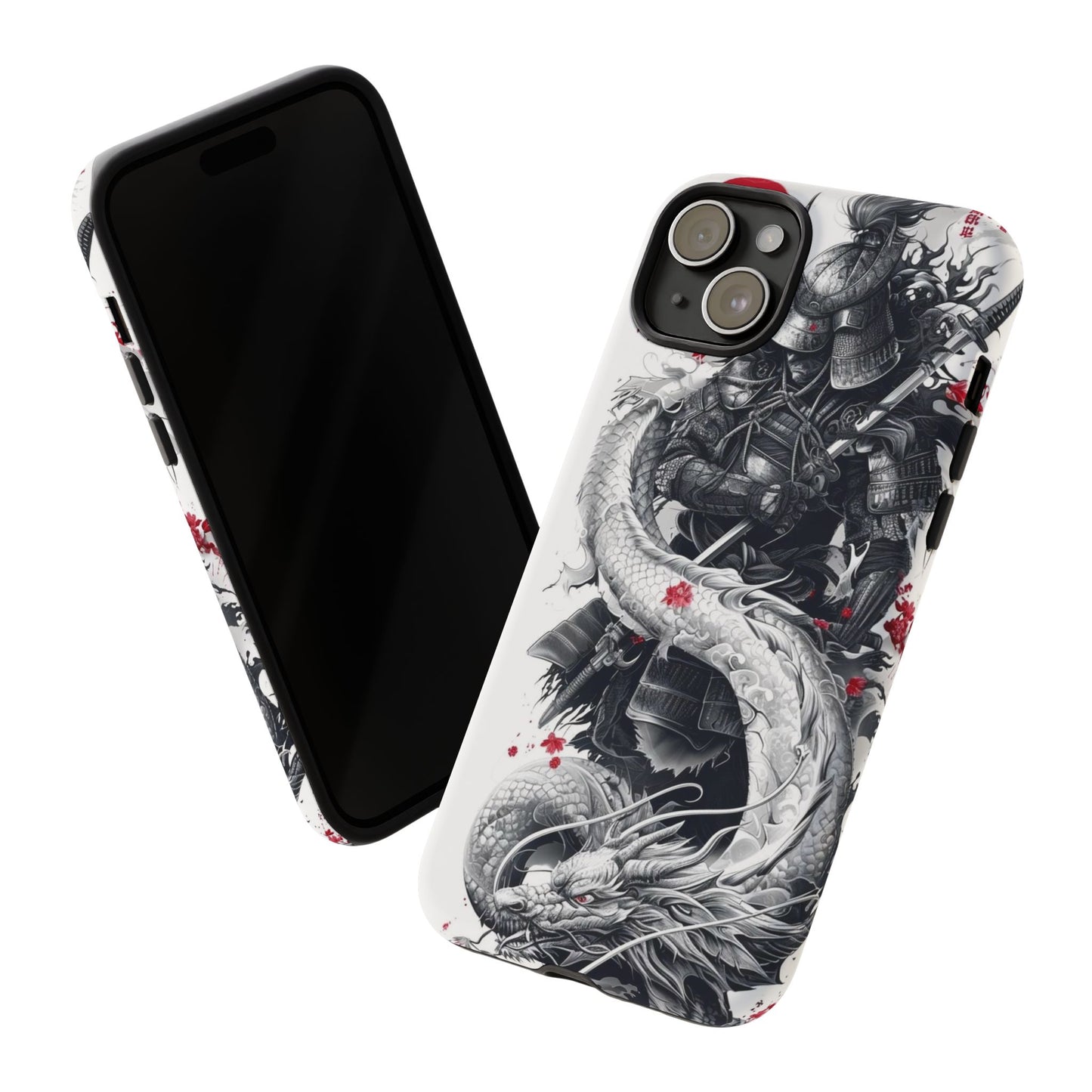 Dragon Samurai Tough Phone Case - Bold Protection with Artistic Flair