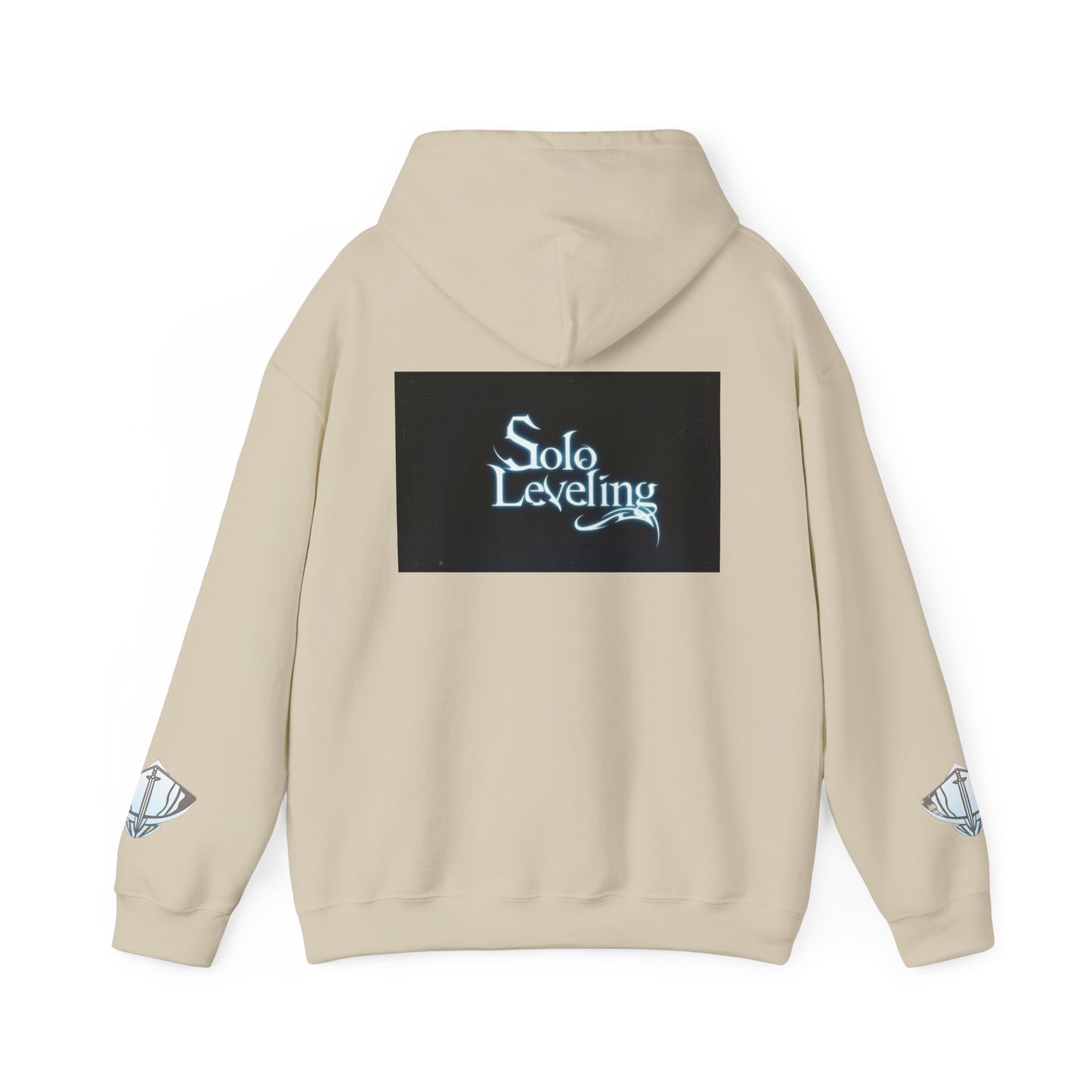 Unisex Heavy Blend™ Hooded Sweatshirt - Solo Leveling Graphic with Dark Aesthetic