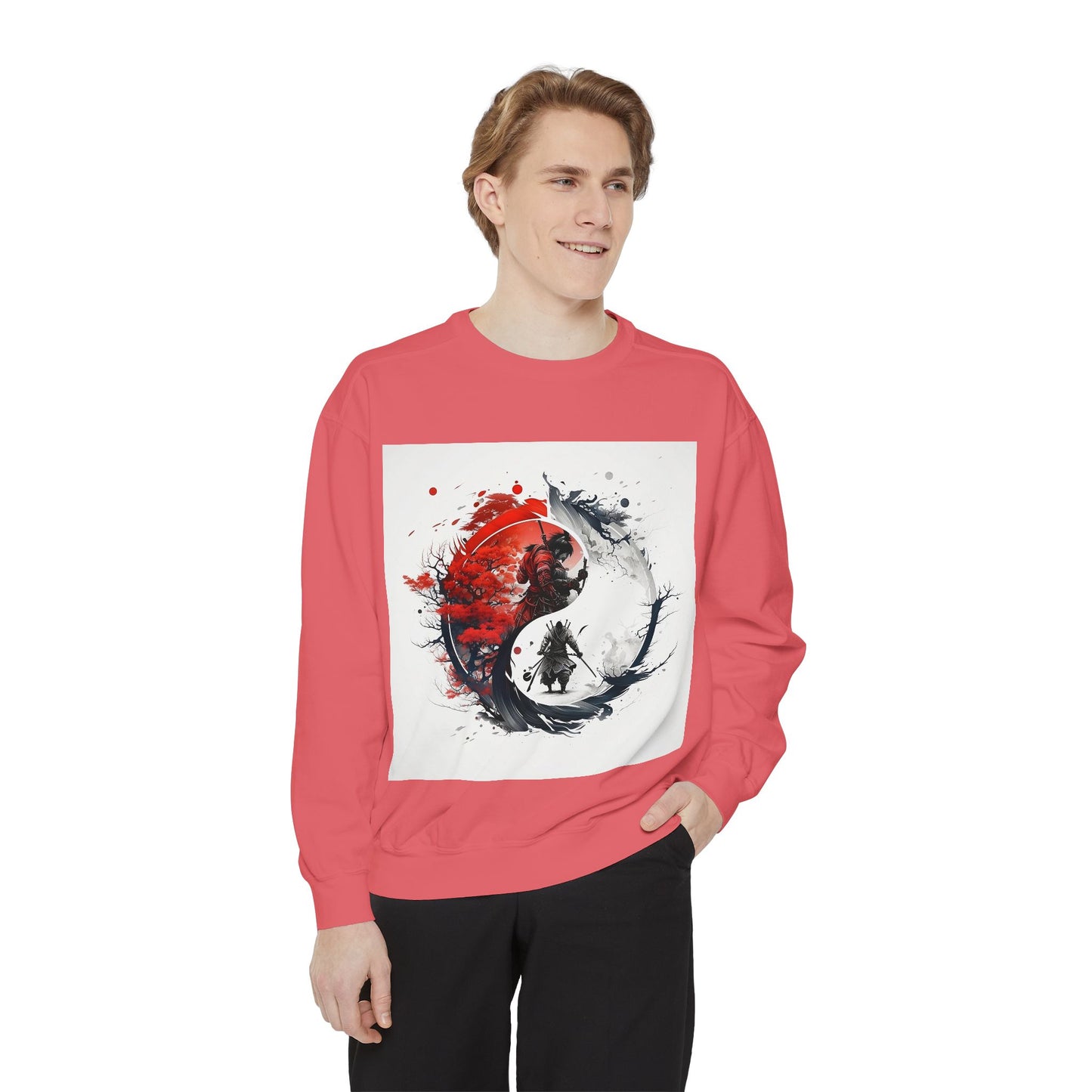 Yin Yang Design Unisex Sweatshirt - Cozy & Stylish