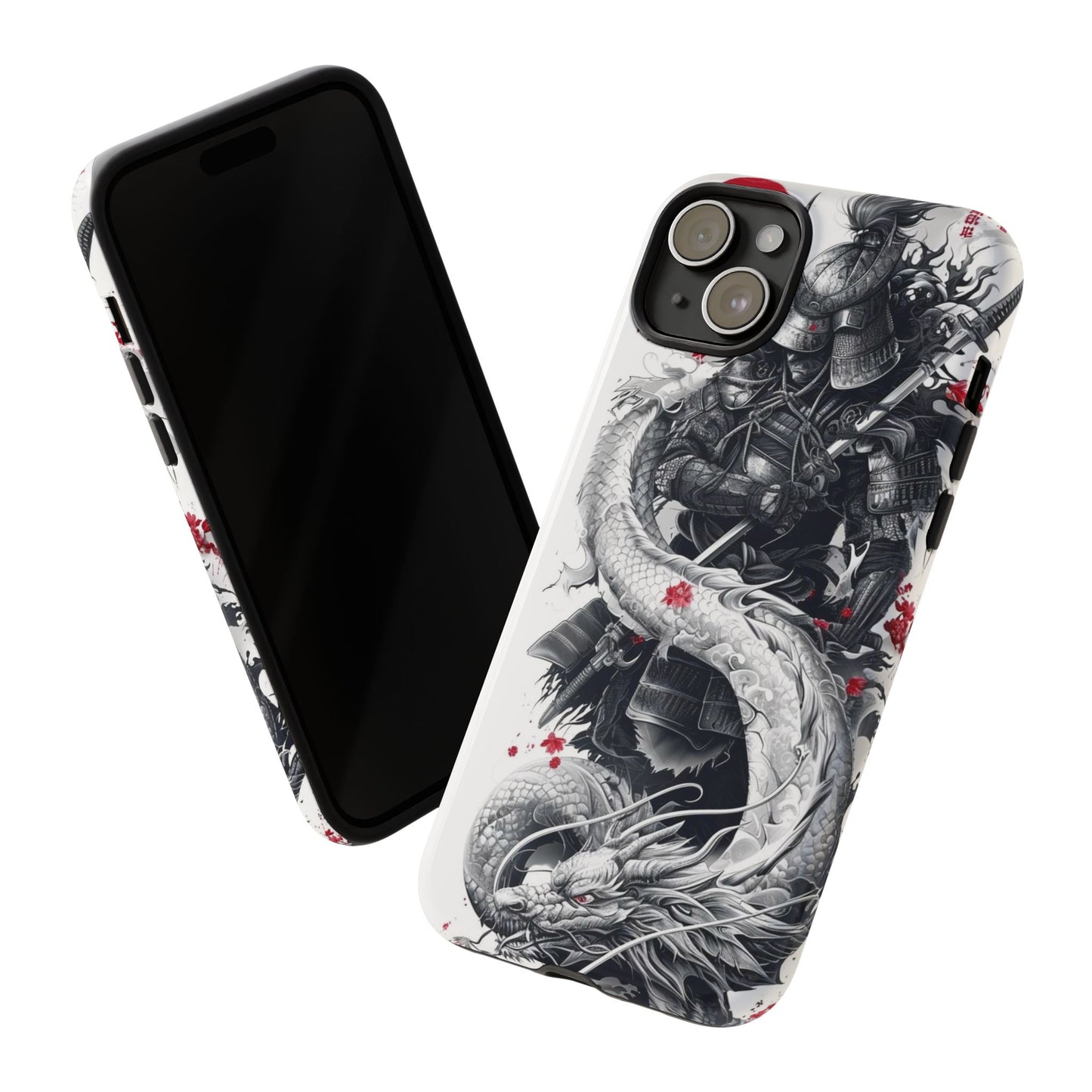 Dragon Samurai Tough Phone Case - Bold Protection with Artistic Flair