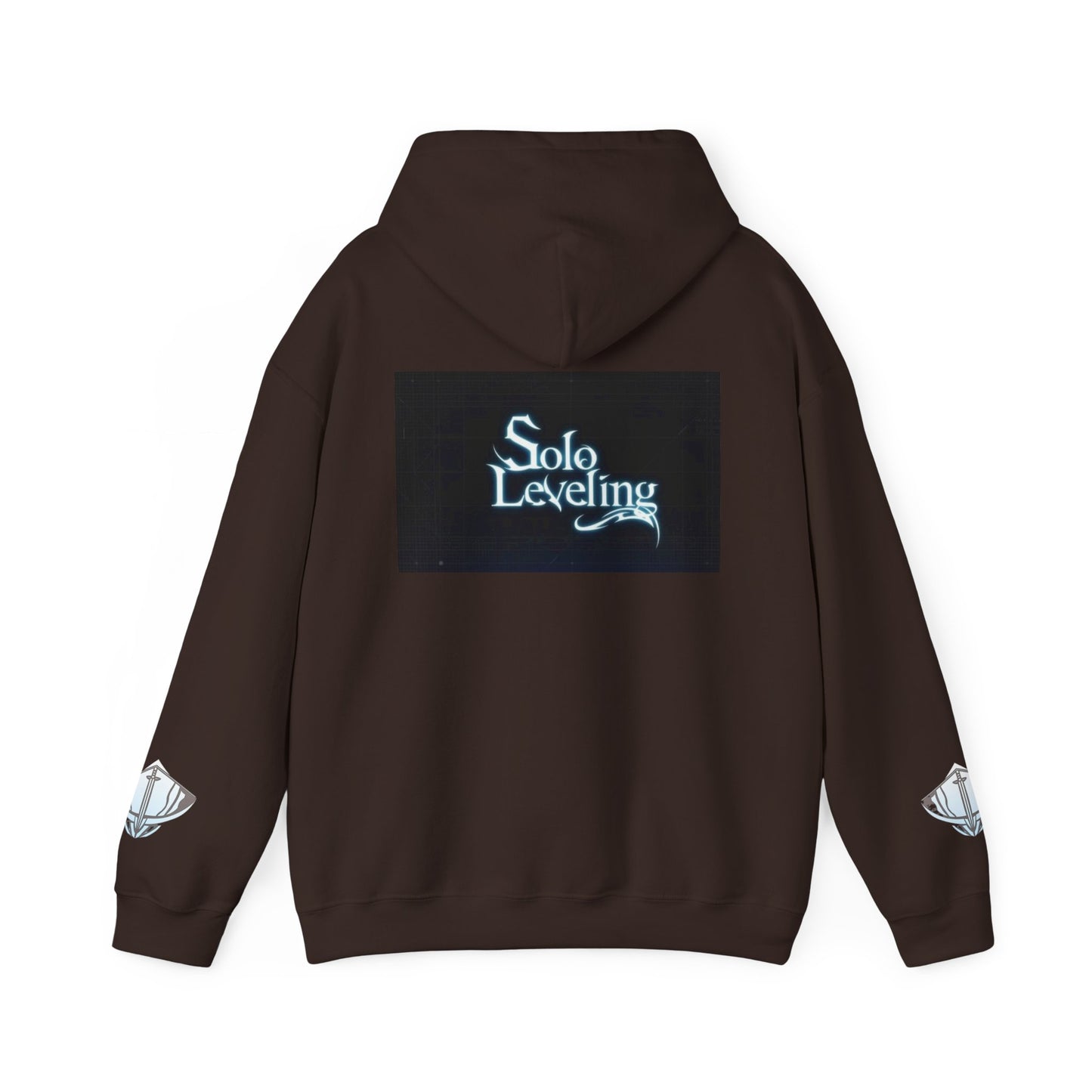 Unisex Heavy Blend™ Hooded Sweatshirt - Solo Leveling Graphic with Dark Aesthetic
