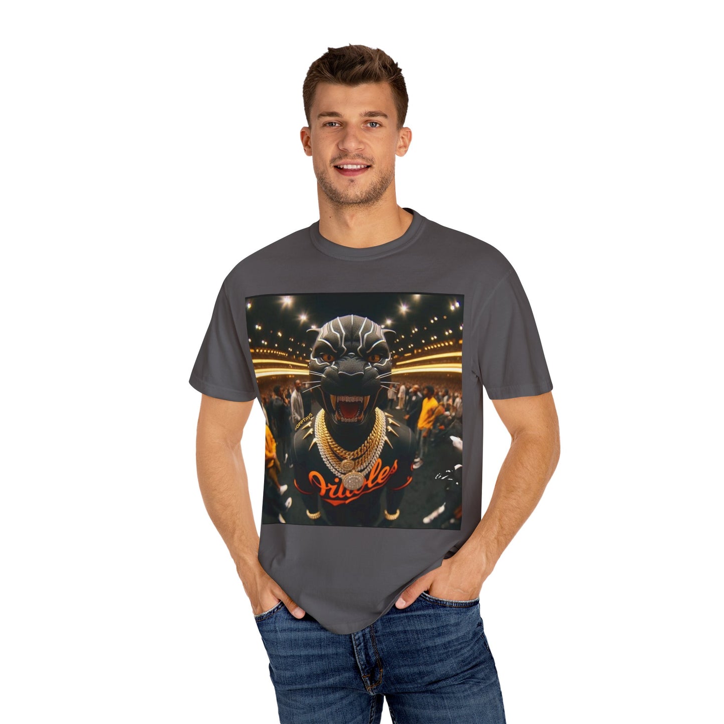 Unisex Garment-Dyed T-Shirt - Fierce Panther Design