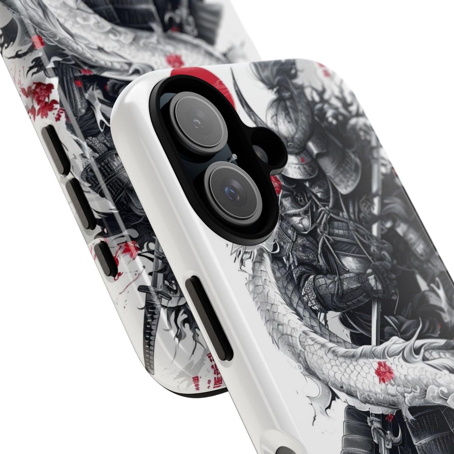 Dragon Samurai Tough Phone Case - Bold Protection with Artistic Flair