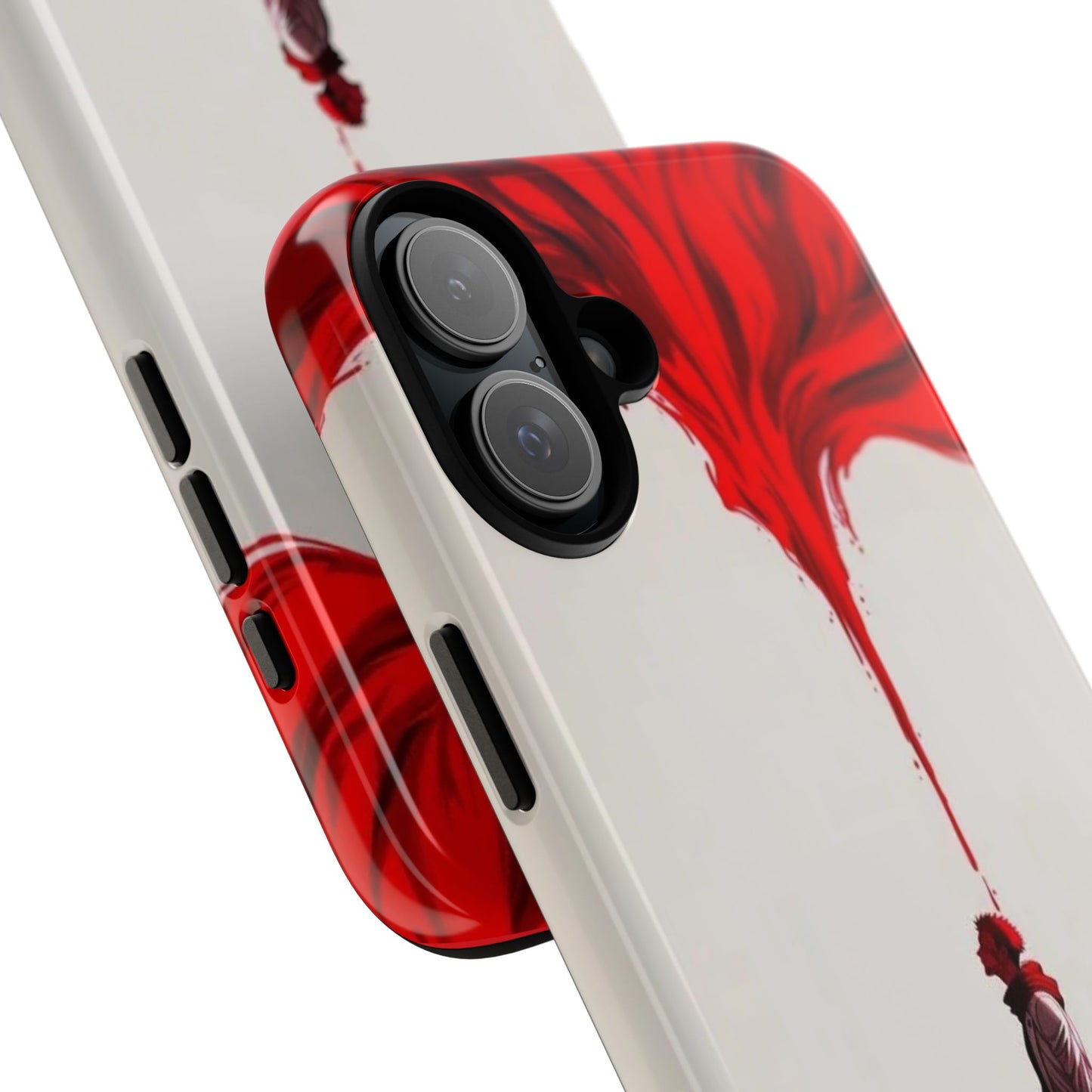Bold Art Phone Case - Tough Cases with Dramatic Red Design