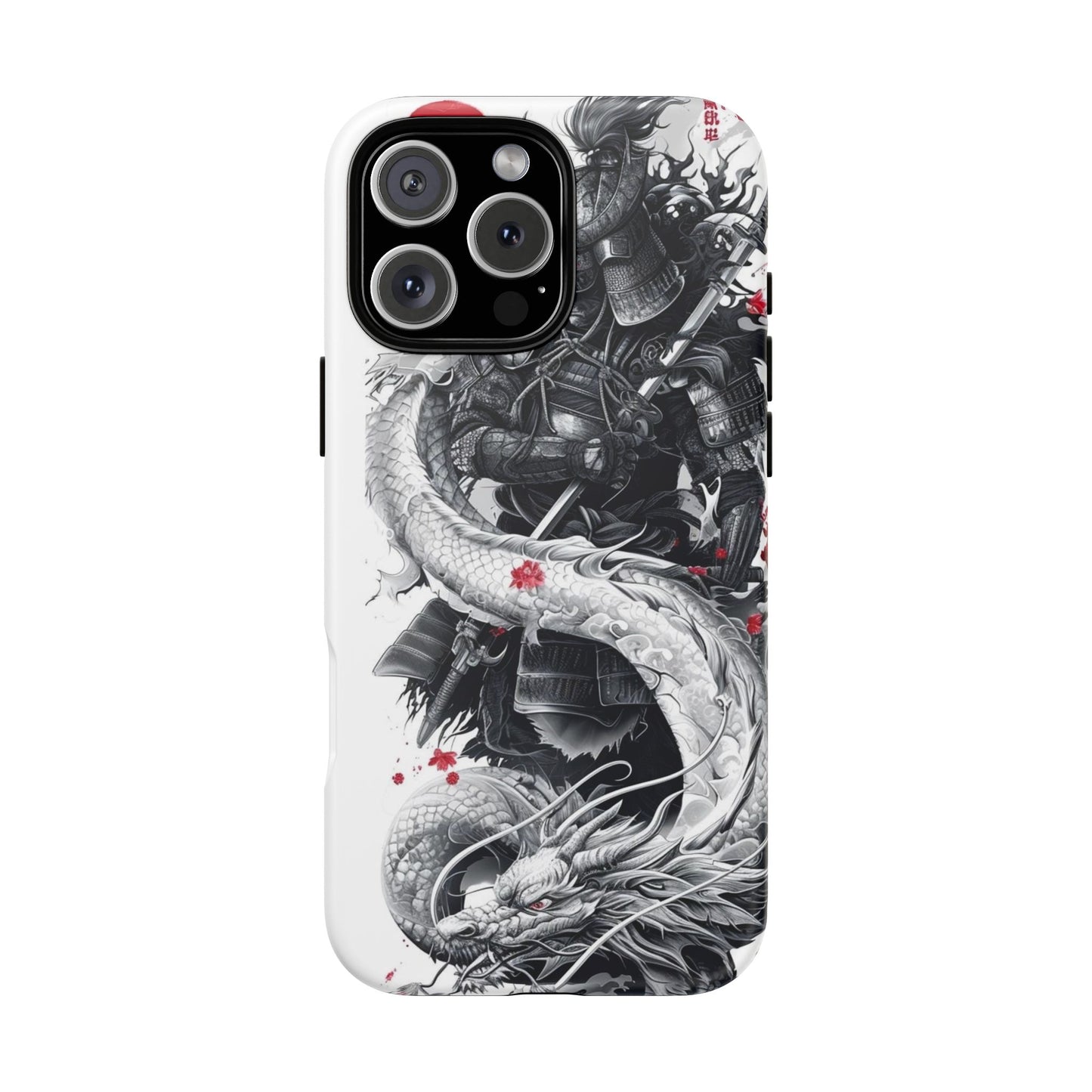 Dragon Samurai Tough Phone Case - Bold Protection with Artistic Flair
