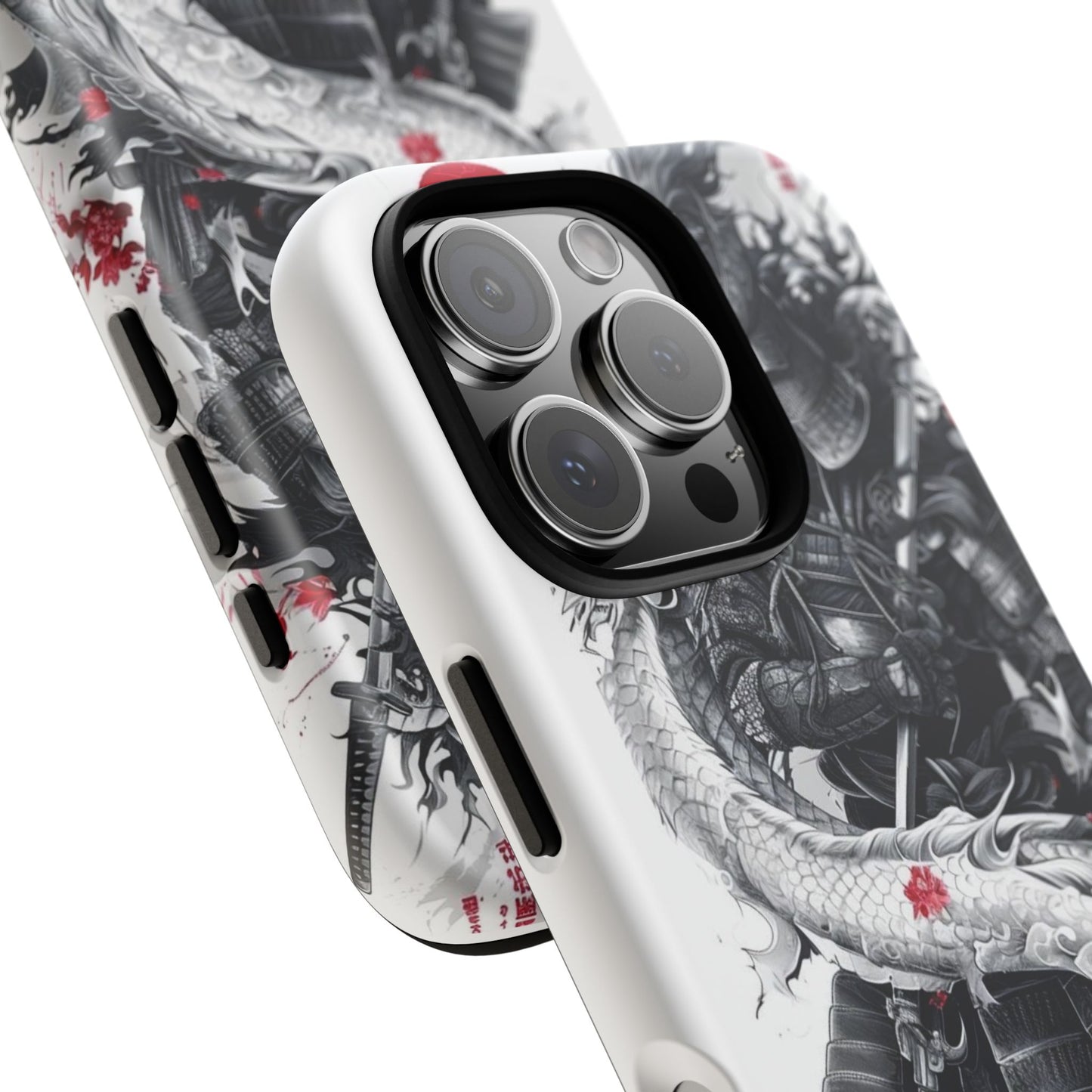 Dragon Samurai Tough Phone Case - Bold Protection with Artistic Flair