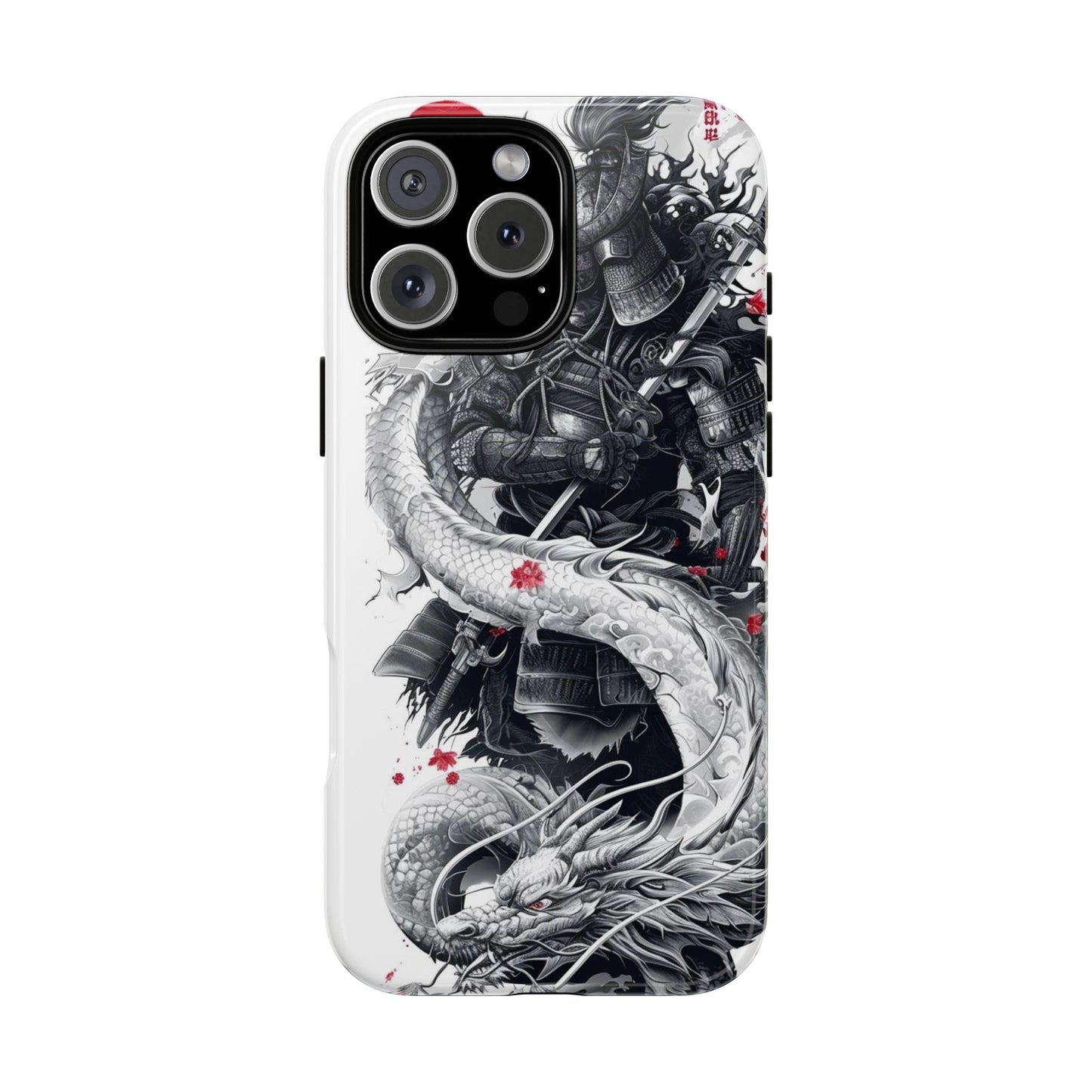 Dragon Samurai Tough Phone Case - Bold Protection with Artistic Flair