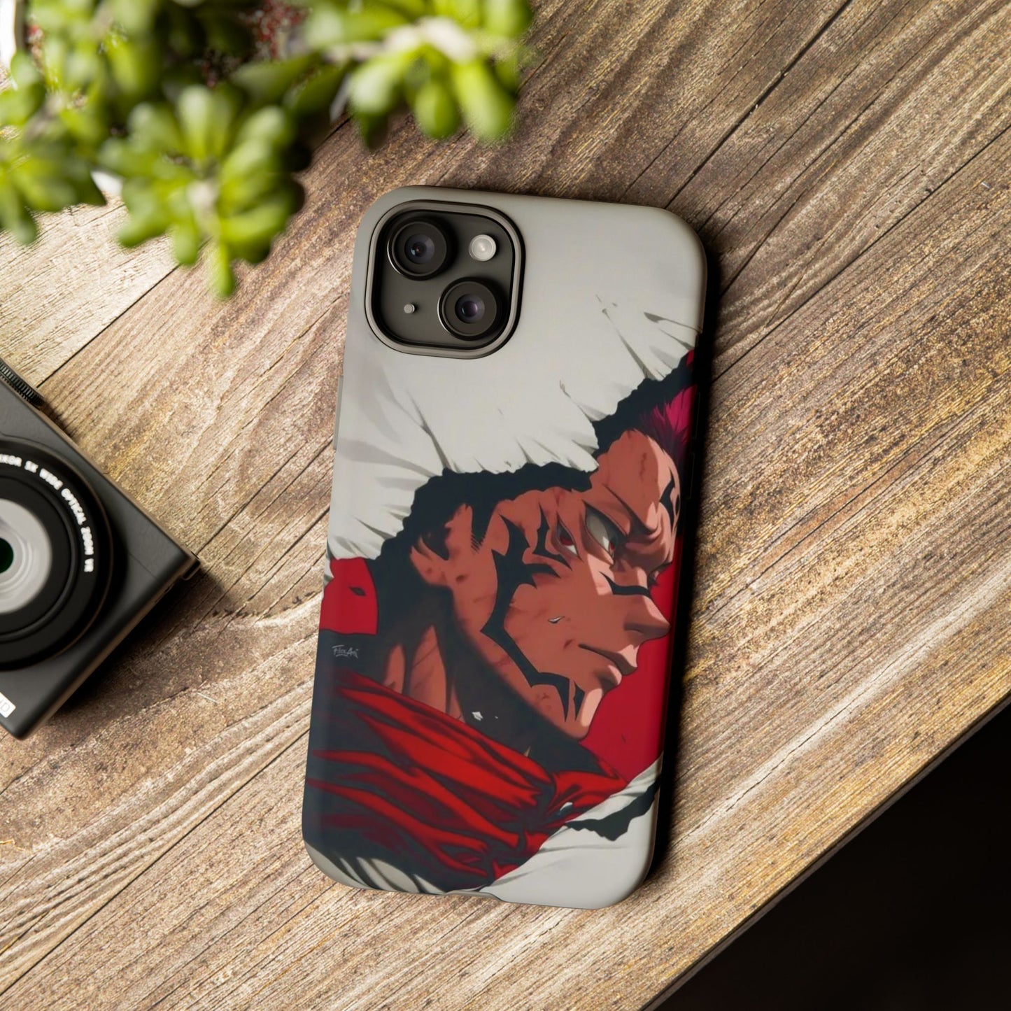 Tough Cases: Durable Phone Case Featuring Bold Anime Design