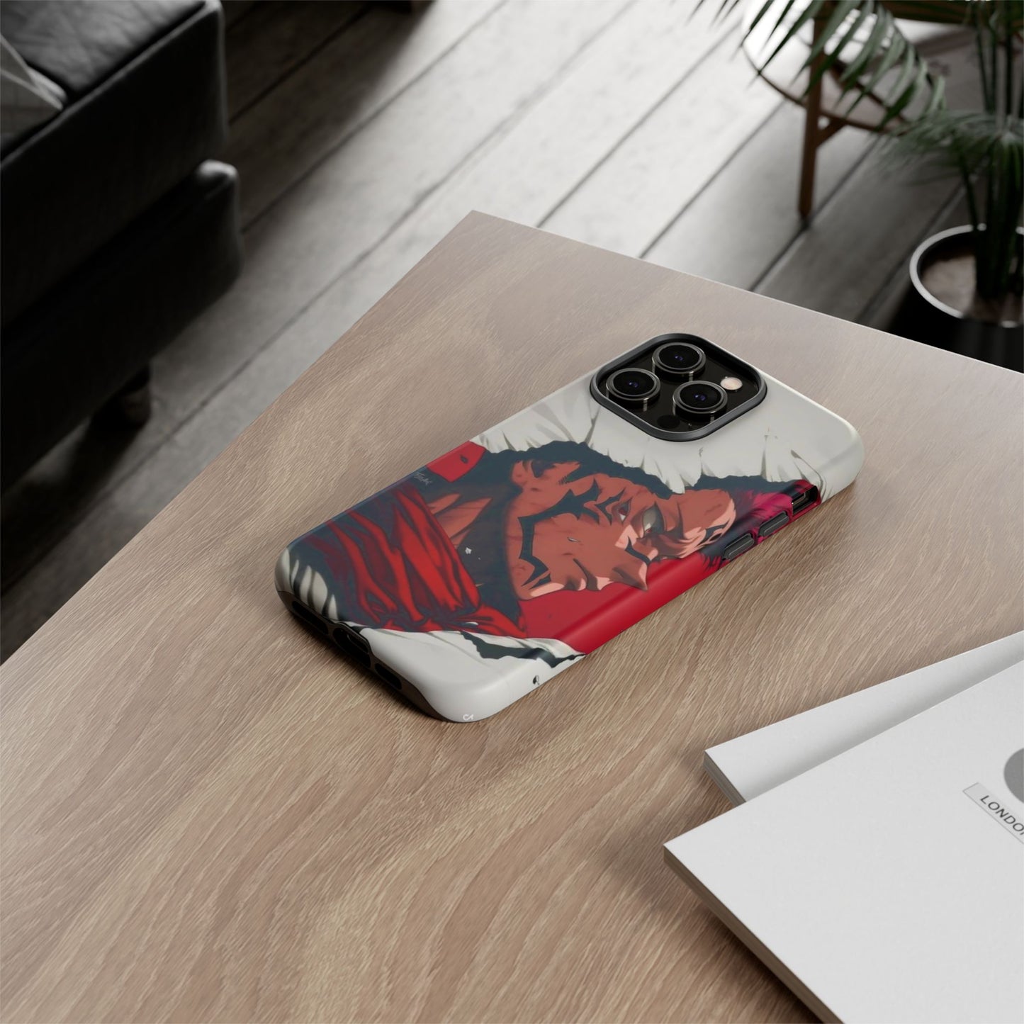 Tough Cases: Durable Phone Case Featuring Bold Anime Design