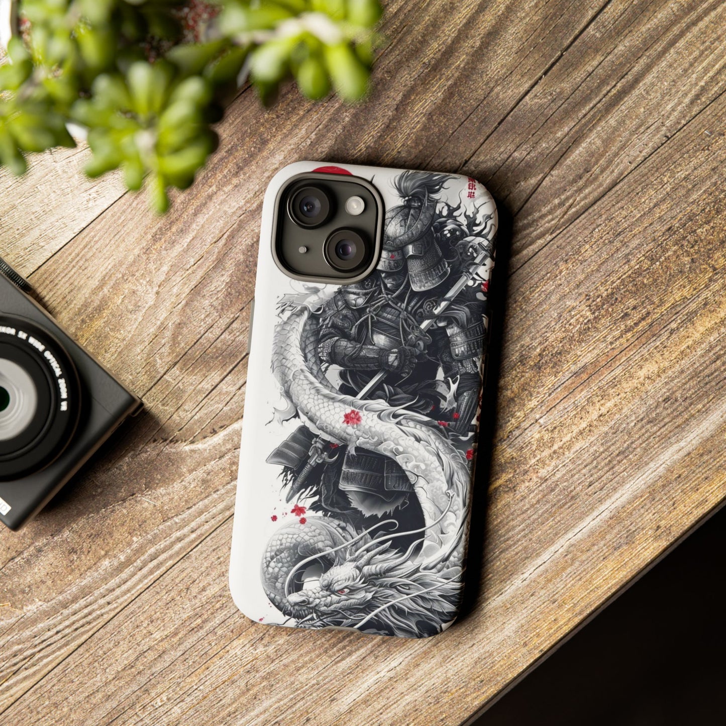 Dragon Samurai Tough Phone Case - Bold Protection with Artistic Flair