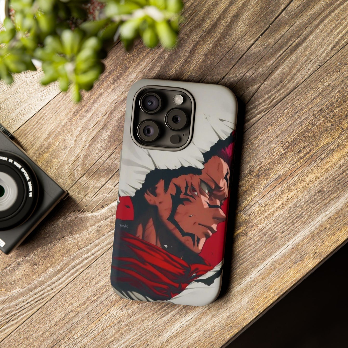 Tough Cases: Durable Phone Case Featuring Bold Anime Design