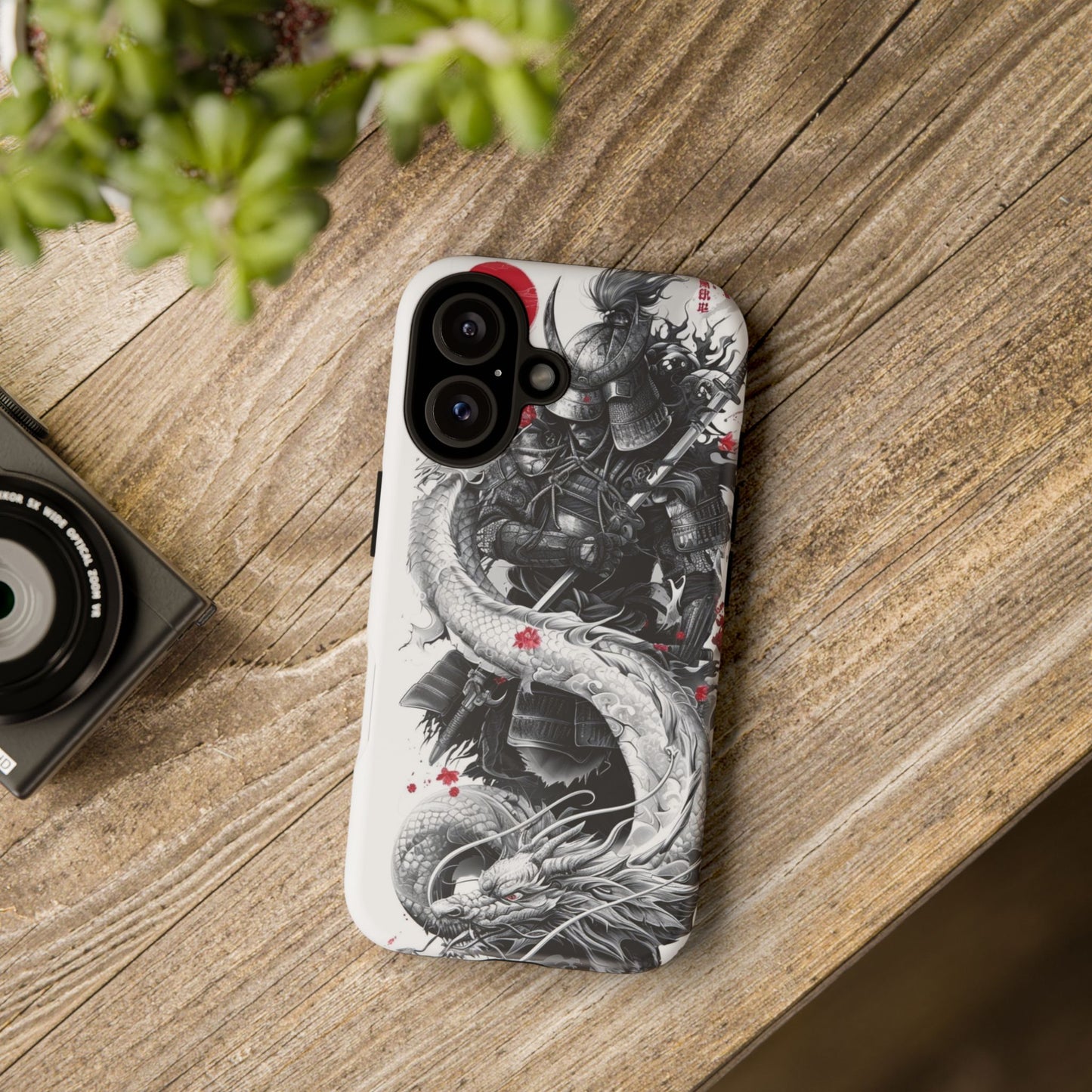 Dragon Samurai Tough Phone Case - Bold Protection with Artistic Flair