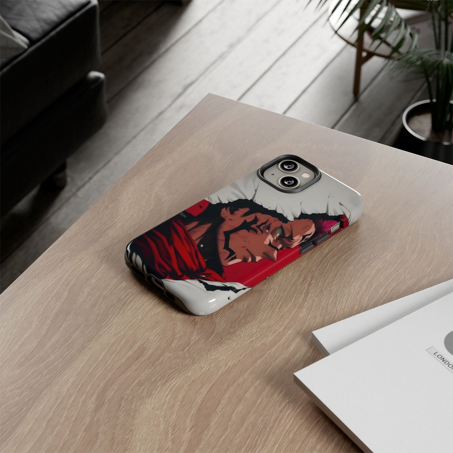 Tough Cases: Durable Phone Case Featuring Bold Anime Design