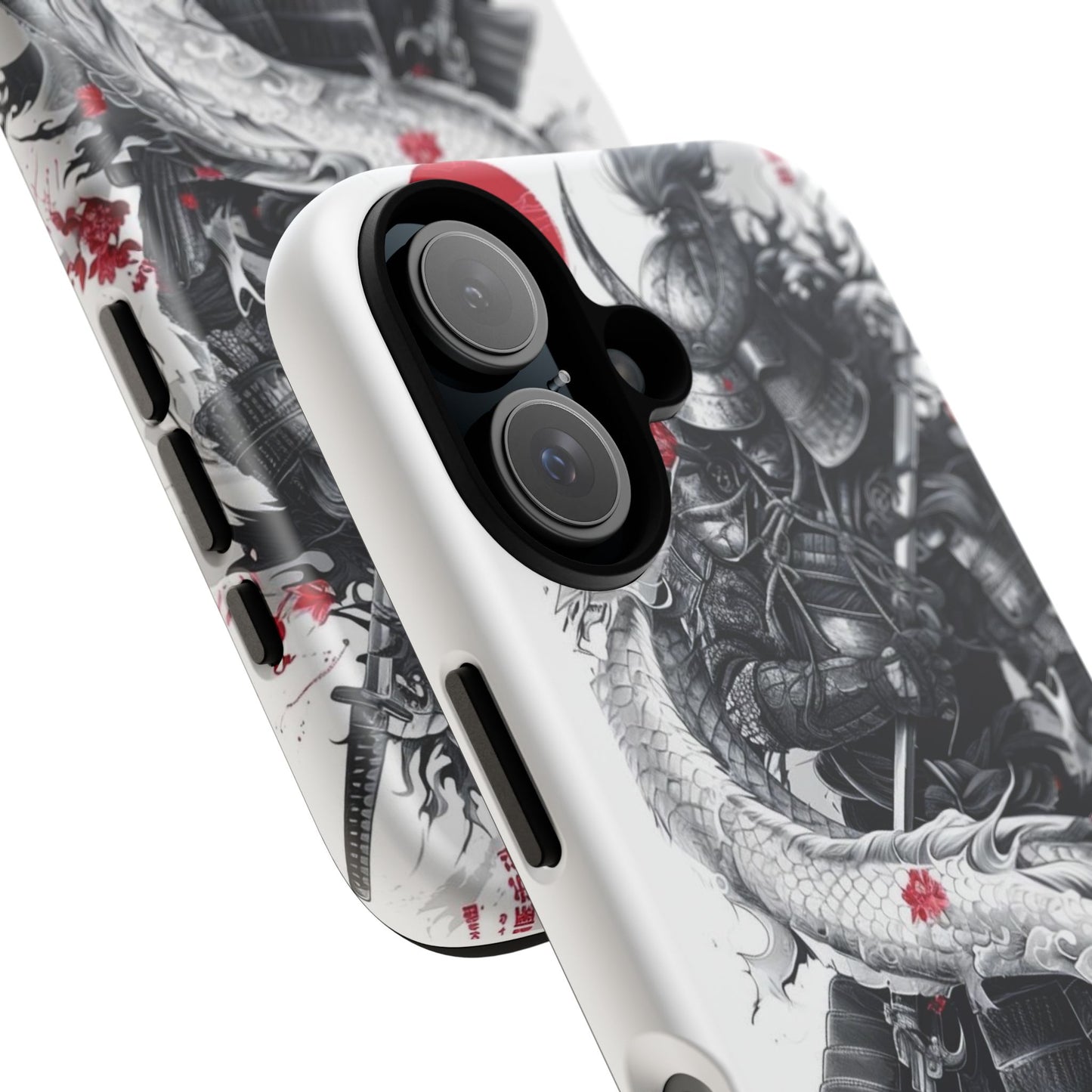 Dragon Samurai Tough Phone Case - Bold Protection with Artistic Flair