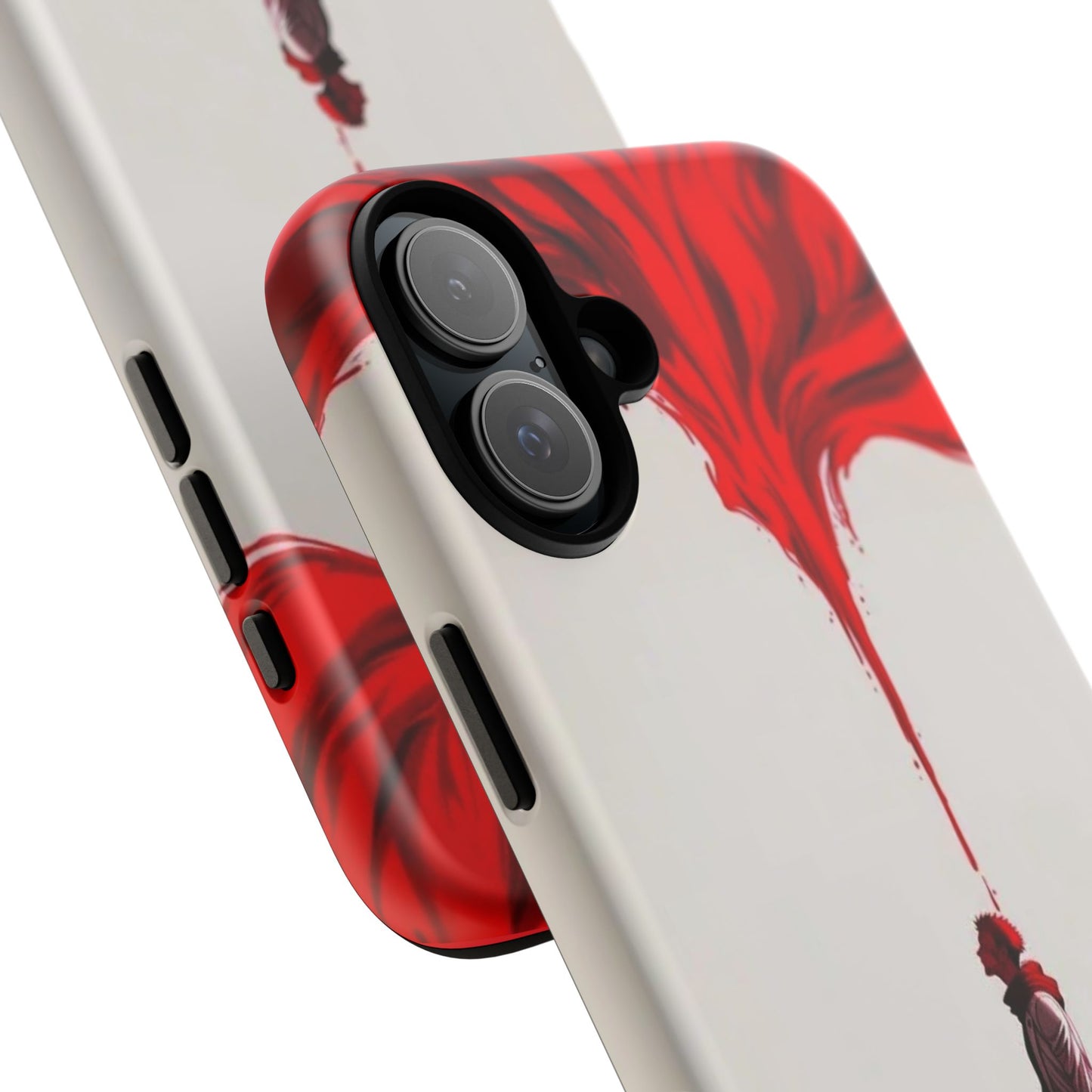 Bold Art Phone Case - Tough Cases with Dramatic Red Design