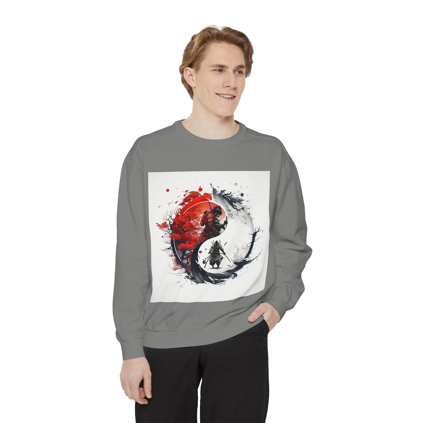 Yin Yang Design Unisex Sweatshirt - Cozy & Stylish