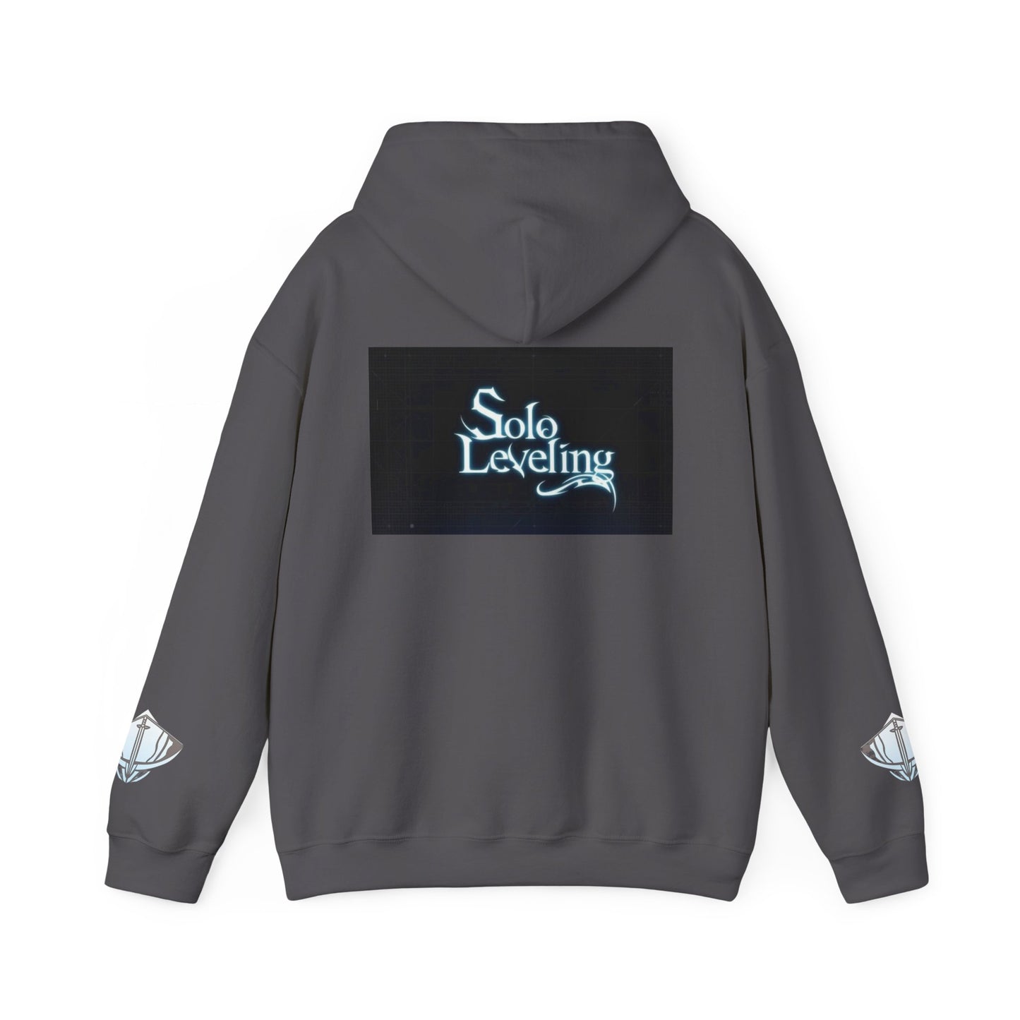 Unisex Heavy Blend™ Hooded Sweatshirt - Solo Leveling Graphic with Dark Aesthetic