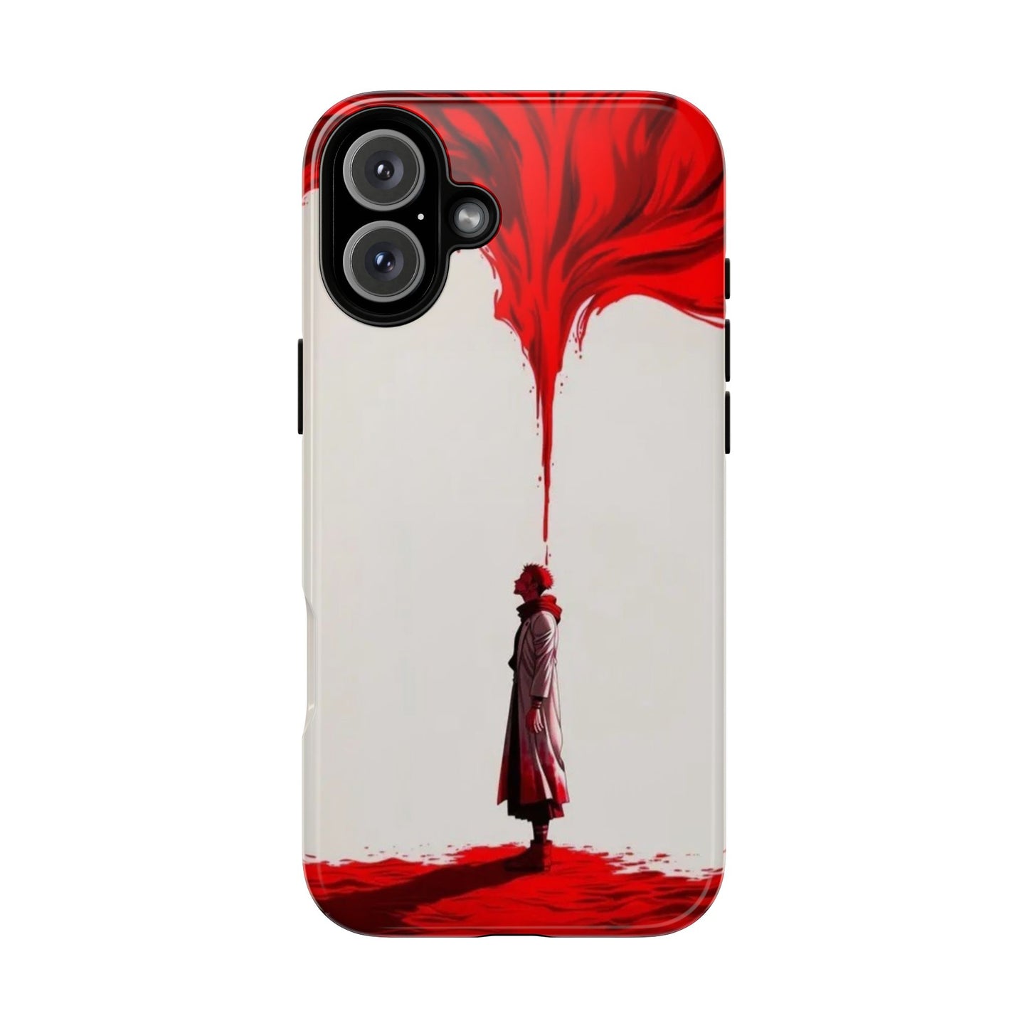 Bold Art Phone Case - Tough Cases with Dramatic Red Design