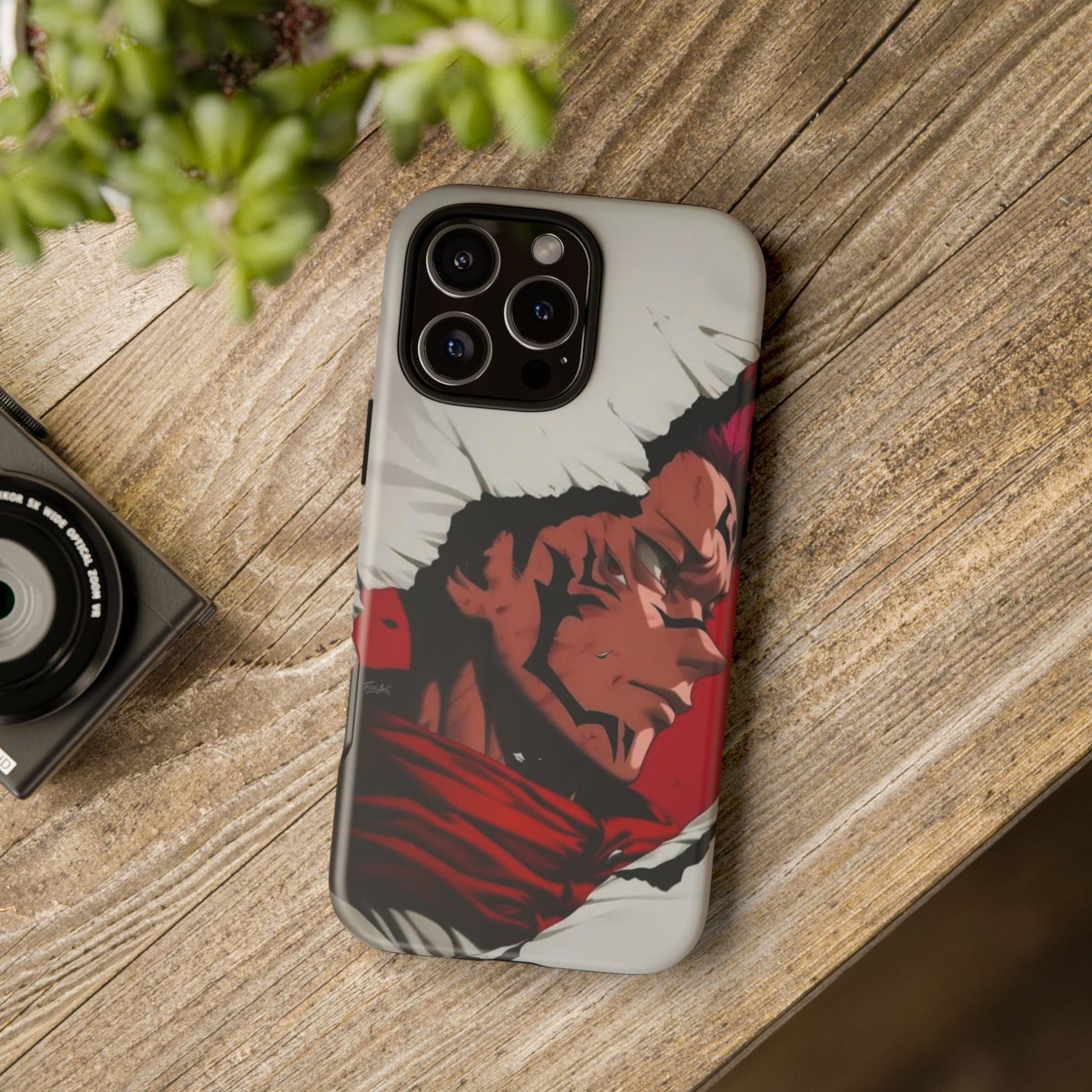 Tough Cases: Durable Phone Case Featuring Bold Anime Design