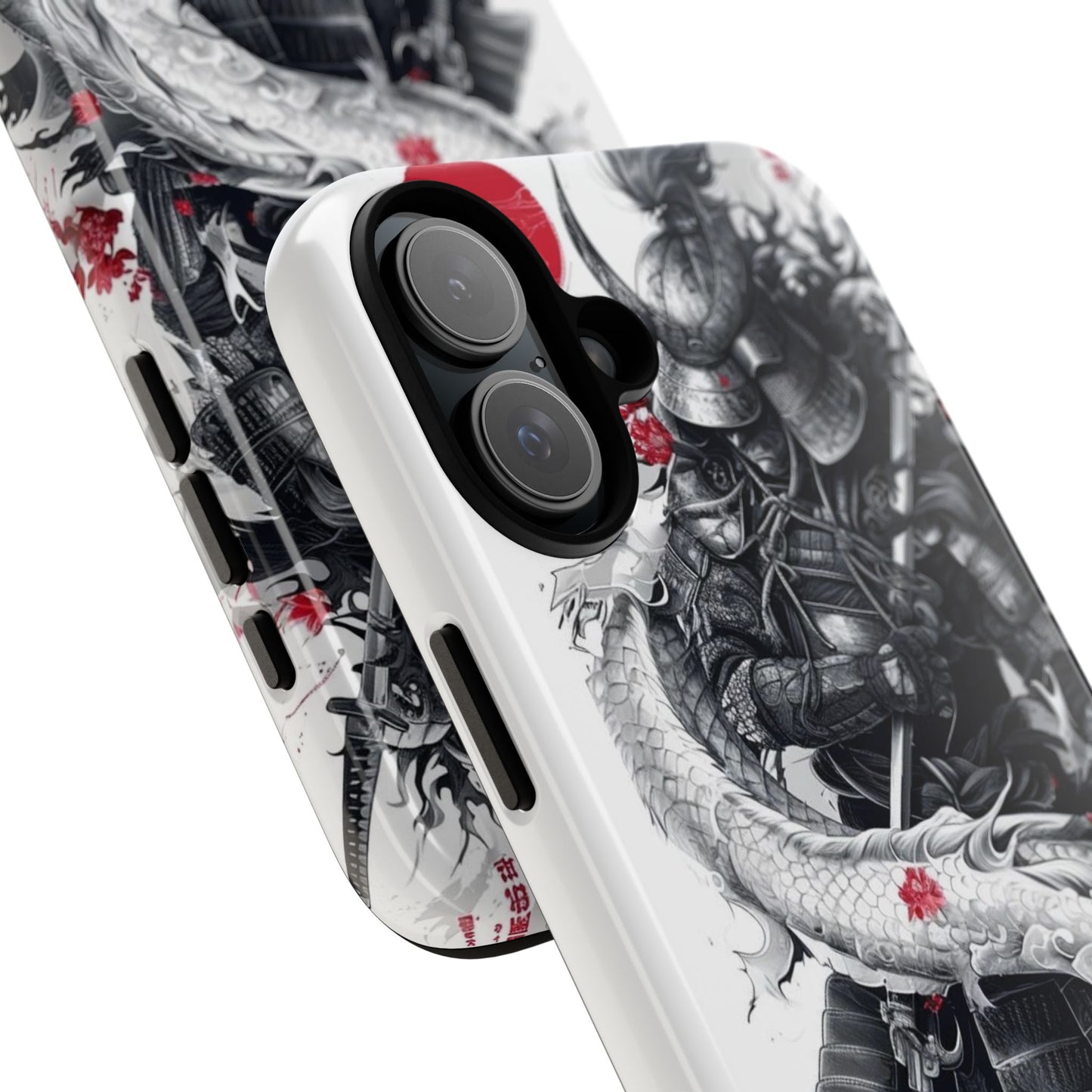 Dragon Samurai Tough Phone Case - Bold Protection with Artistic Flair