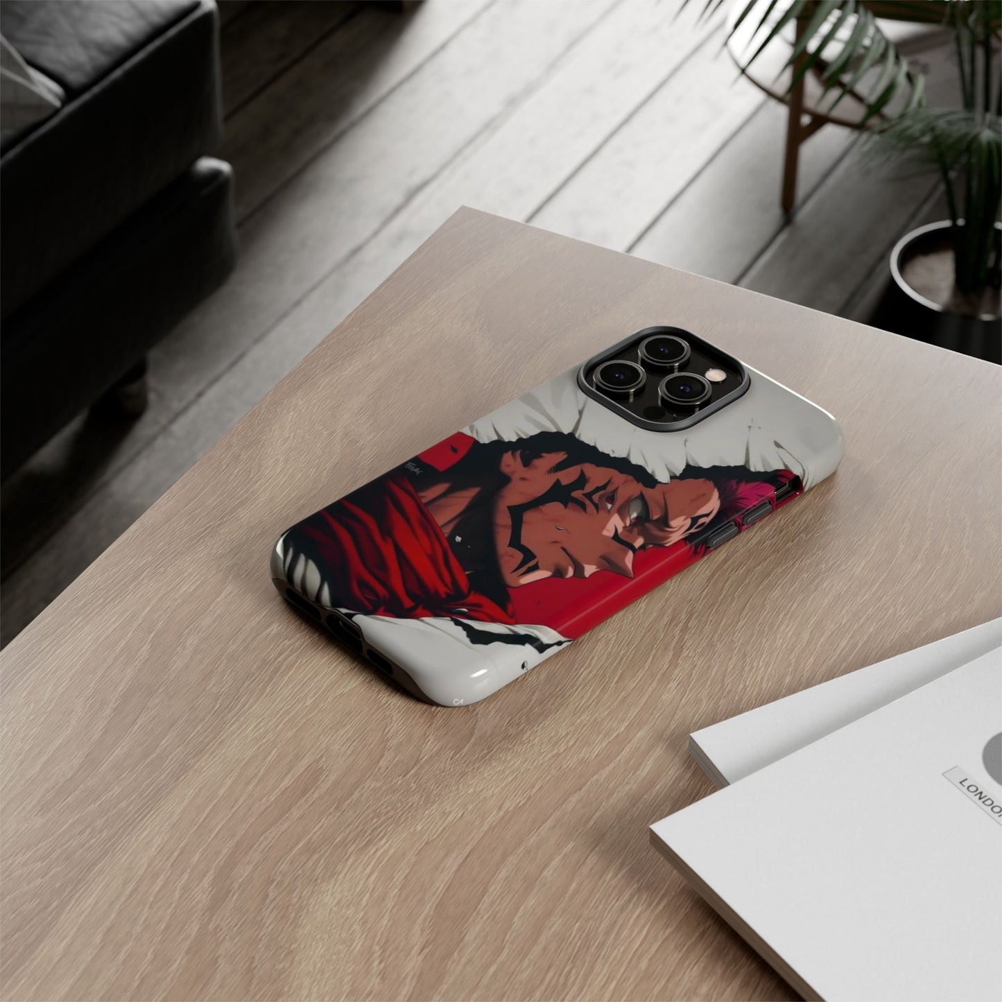 Tough Cases: Durable Phone Case Featuring Bold Anime Design
