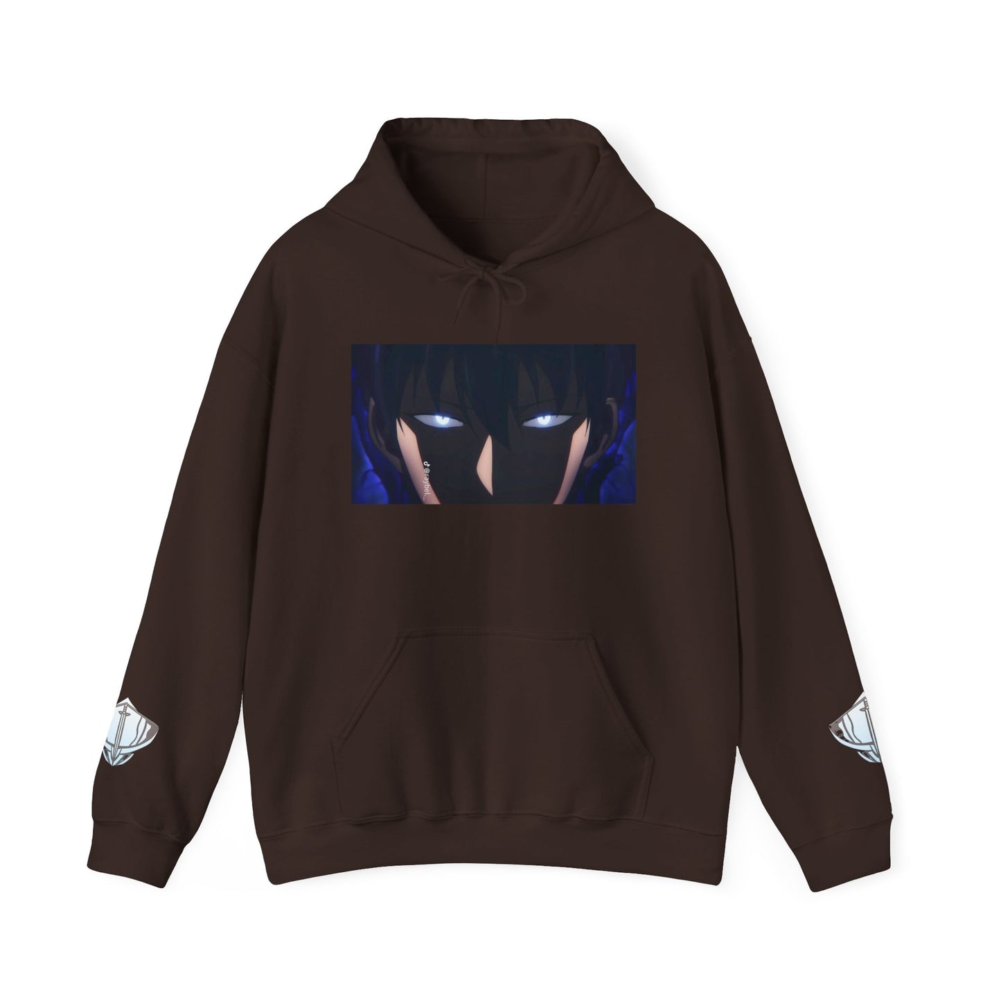 Unisex Heavy Blend™ Hooded Sweatshirt - Solo Leveling Graphic with Dark Aesthetic