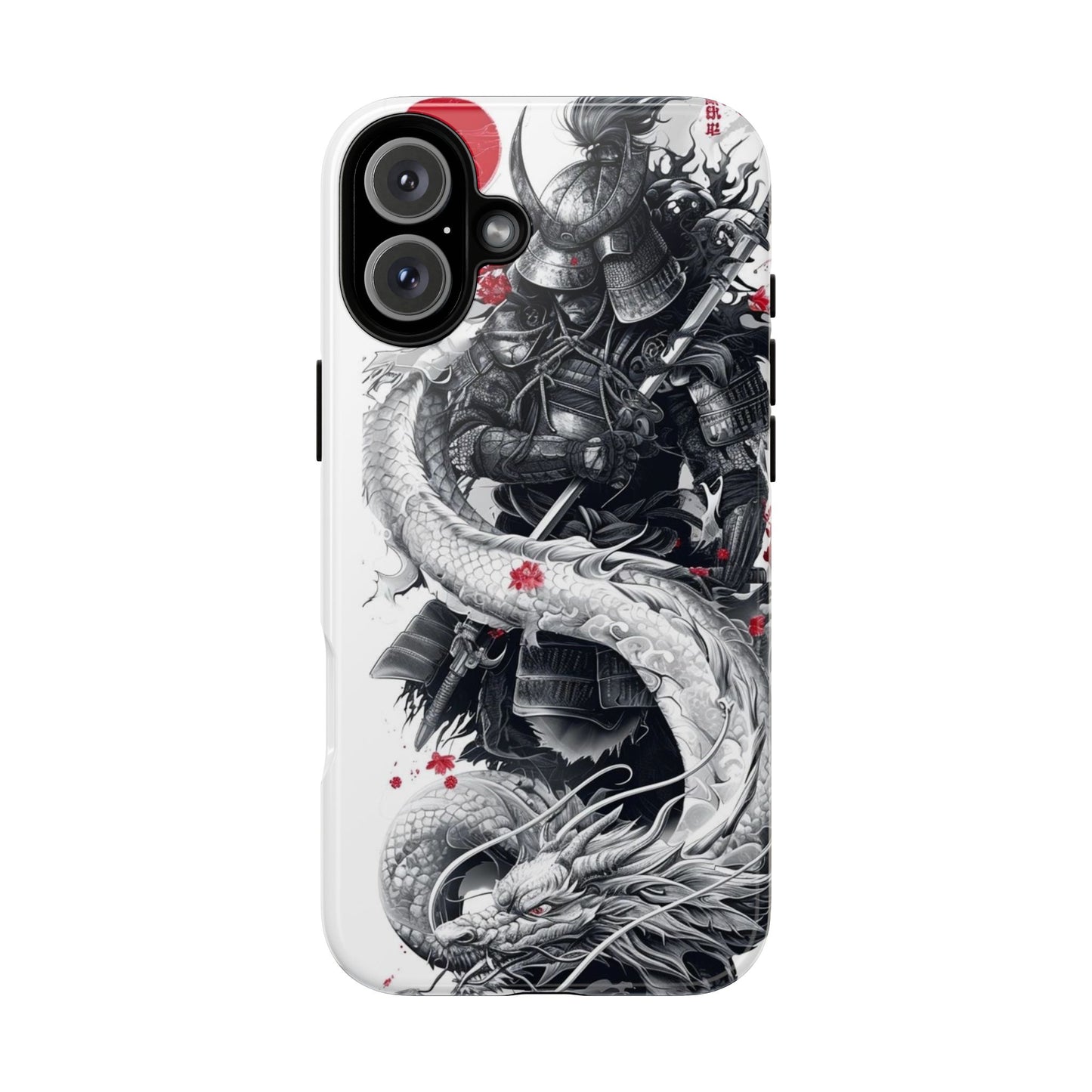 Dragon Samurai Tough Phone Case - Bold Protection with Artistic Flair