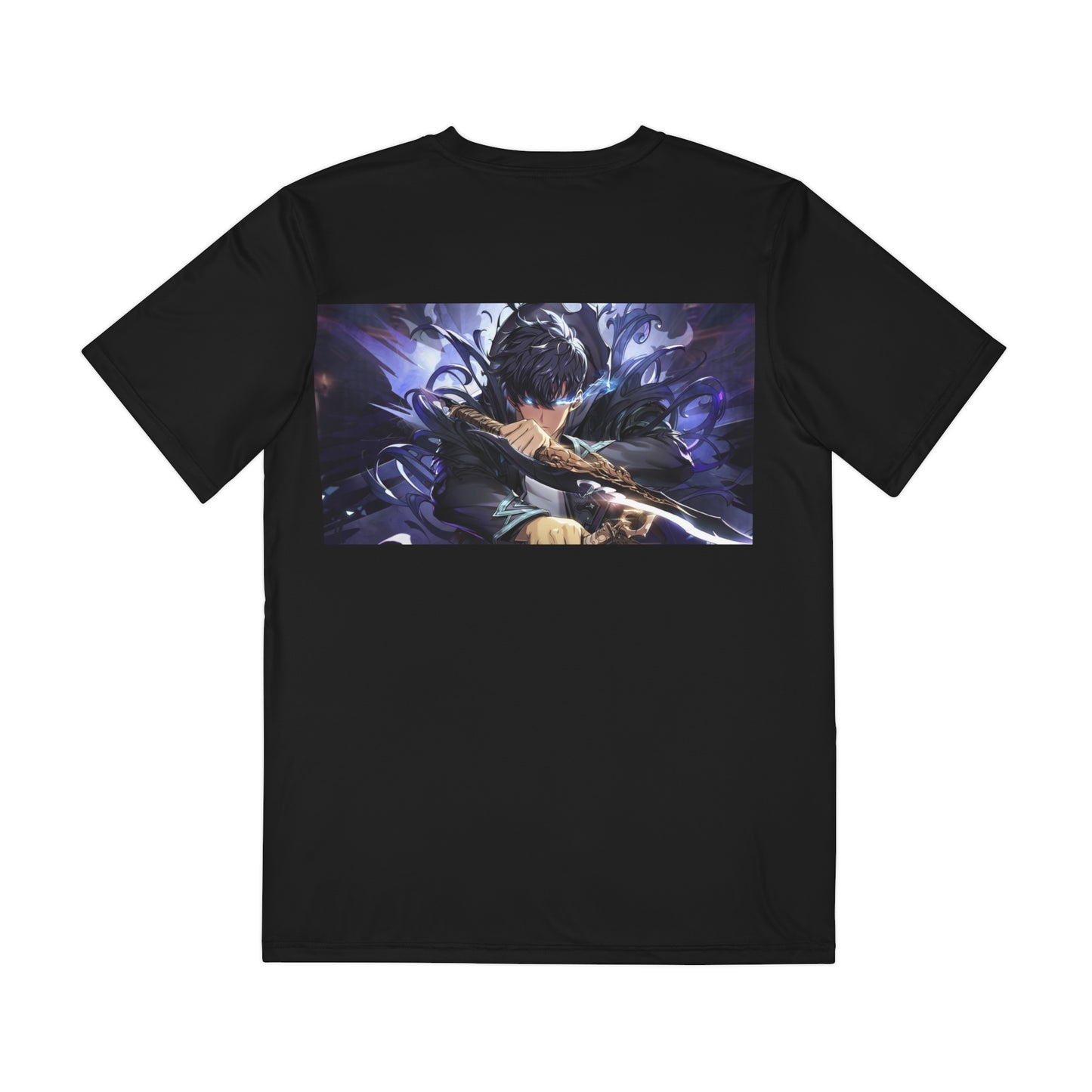 Men's Graphic Tee - 'ARISE' Motivational Polyester Shirt for Gamers & Anime Fans