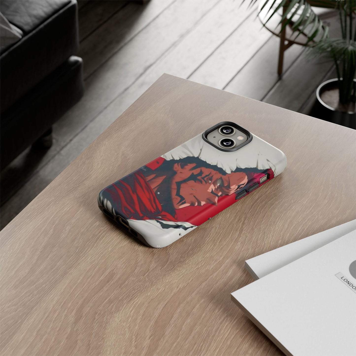 Tough Cases: Durable Phone Case Featuring Bold Anime Design