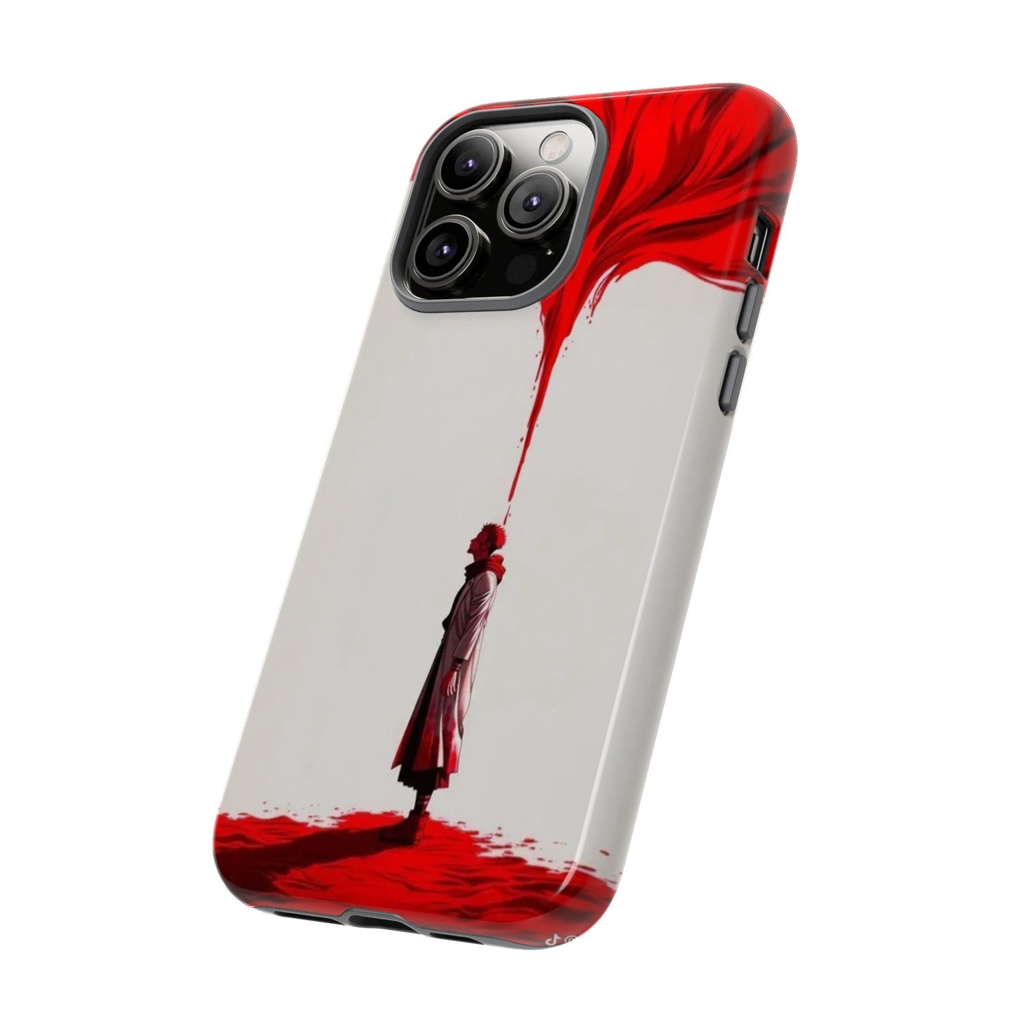 Bold Art Phone Case - Tough Cases with Dramatic Red Design