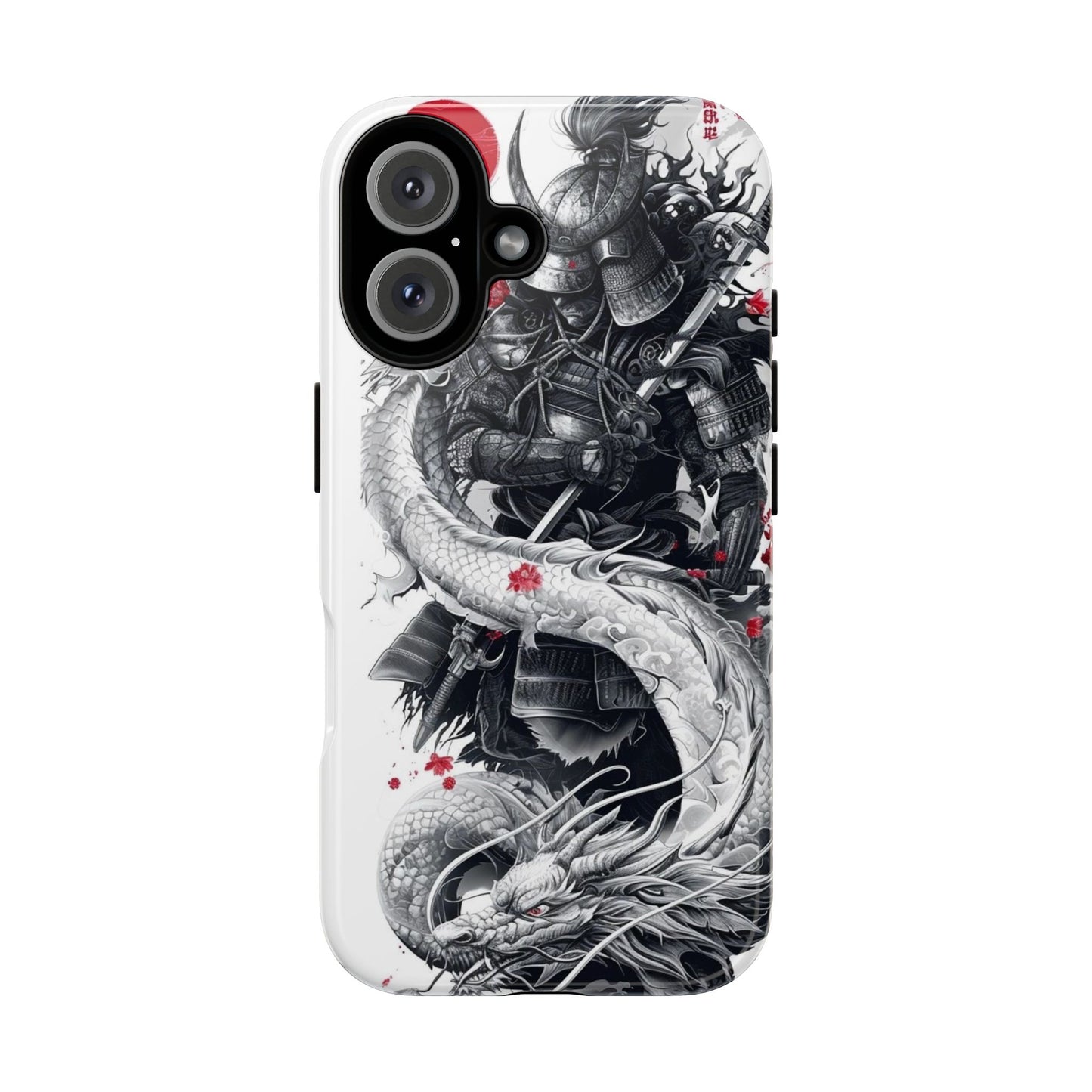 Dragon Samurai Tough Phone Case - Bold Protection with Artistic Flair
