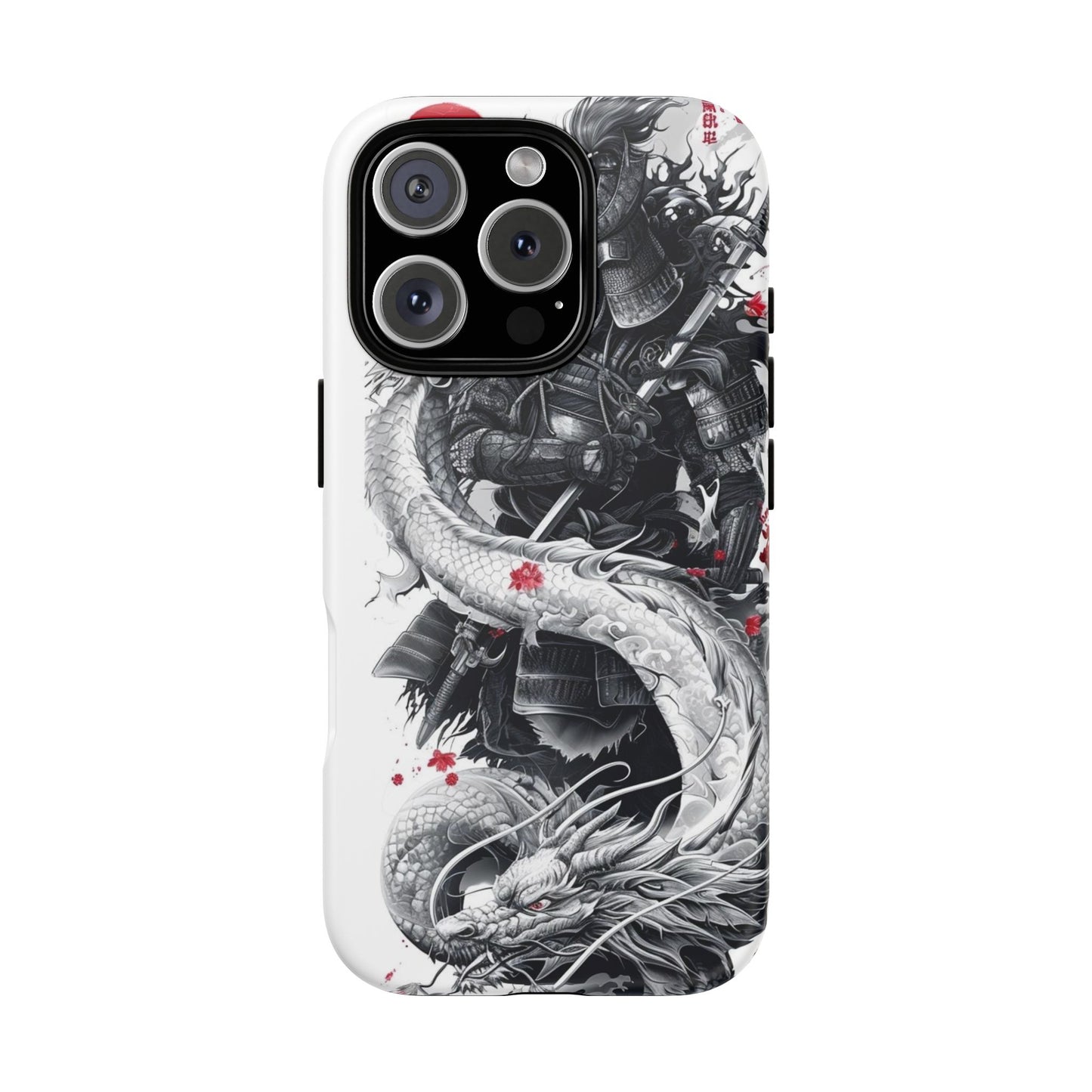 Dragon Samurai Tough Phone Case - Bold Protection with Artistic Flair