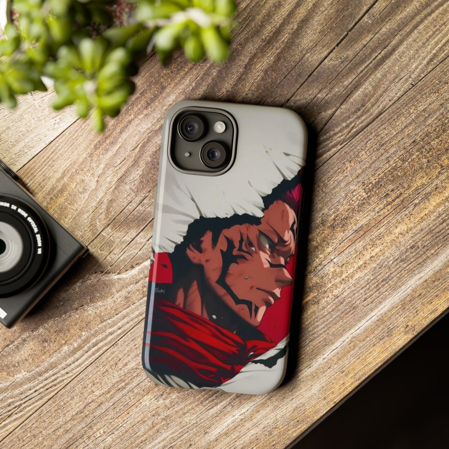 Tough Cases: Durable Phone Case Featuring Bold Anime Design