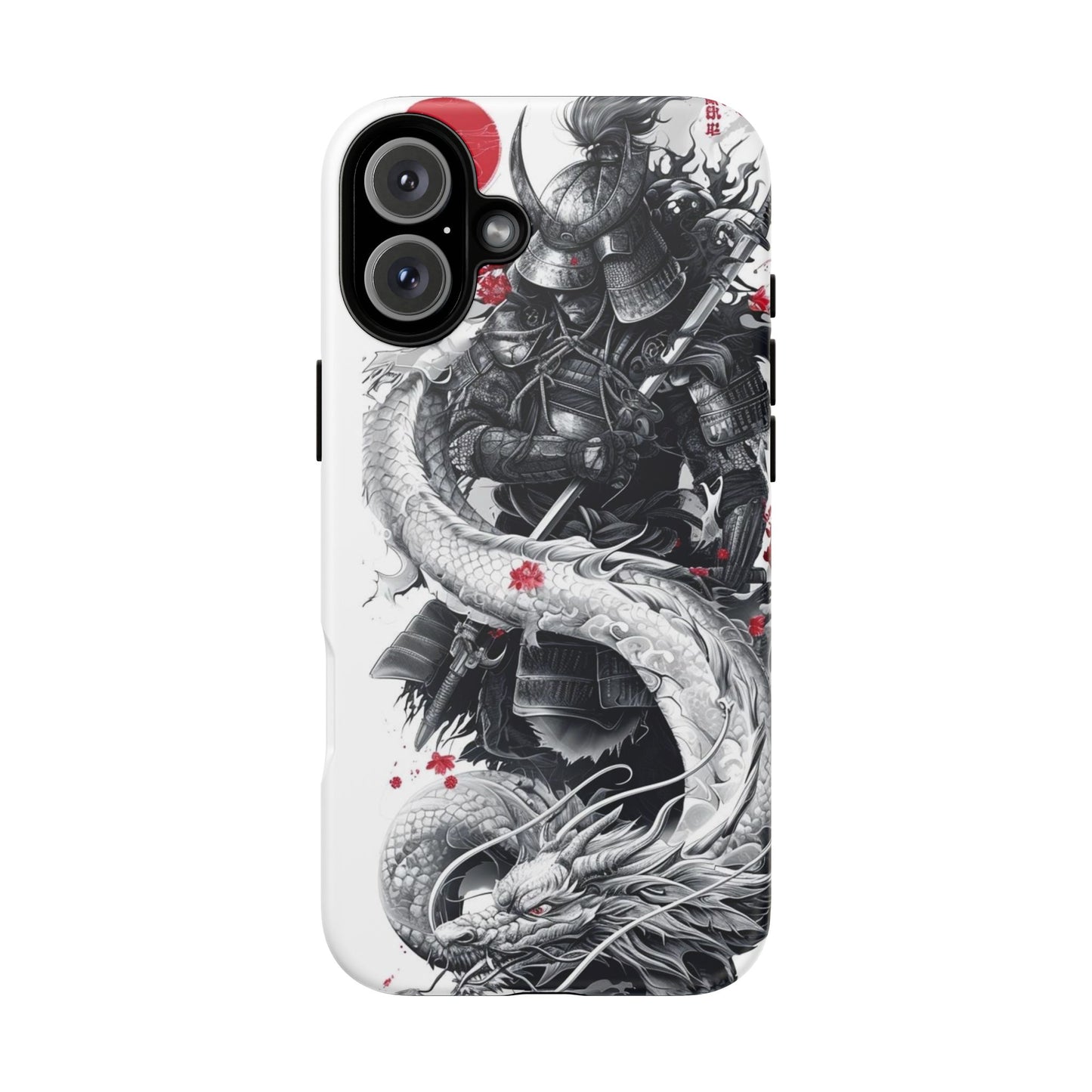 Dragon Samurai Tough Phone Case - Bold Protection with Artistic Flair
