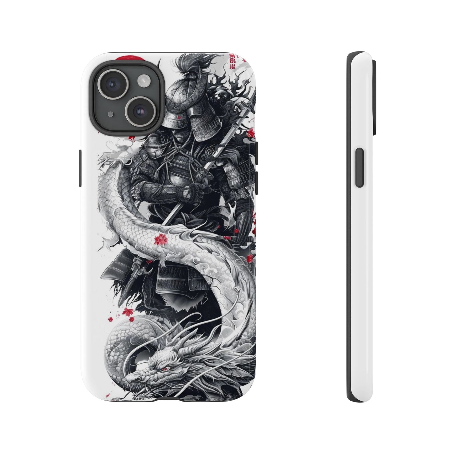 Dragon Samurai Tough Phone Case - Bold Protection with Artistic Flair