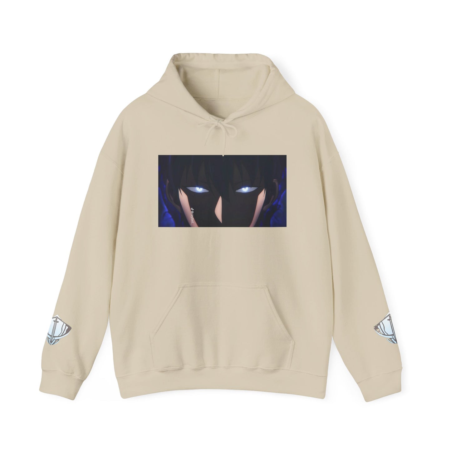 Unisex Heavy Blend™ Hooded Sweatshirt - Solo Leveling Graphic with Dark Aesthetic