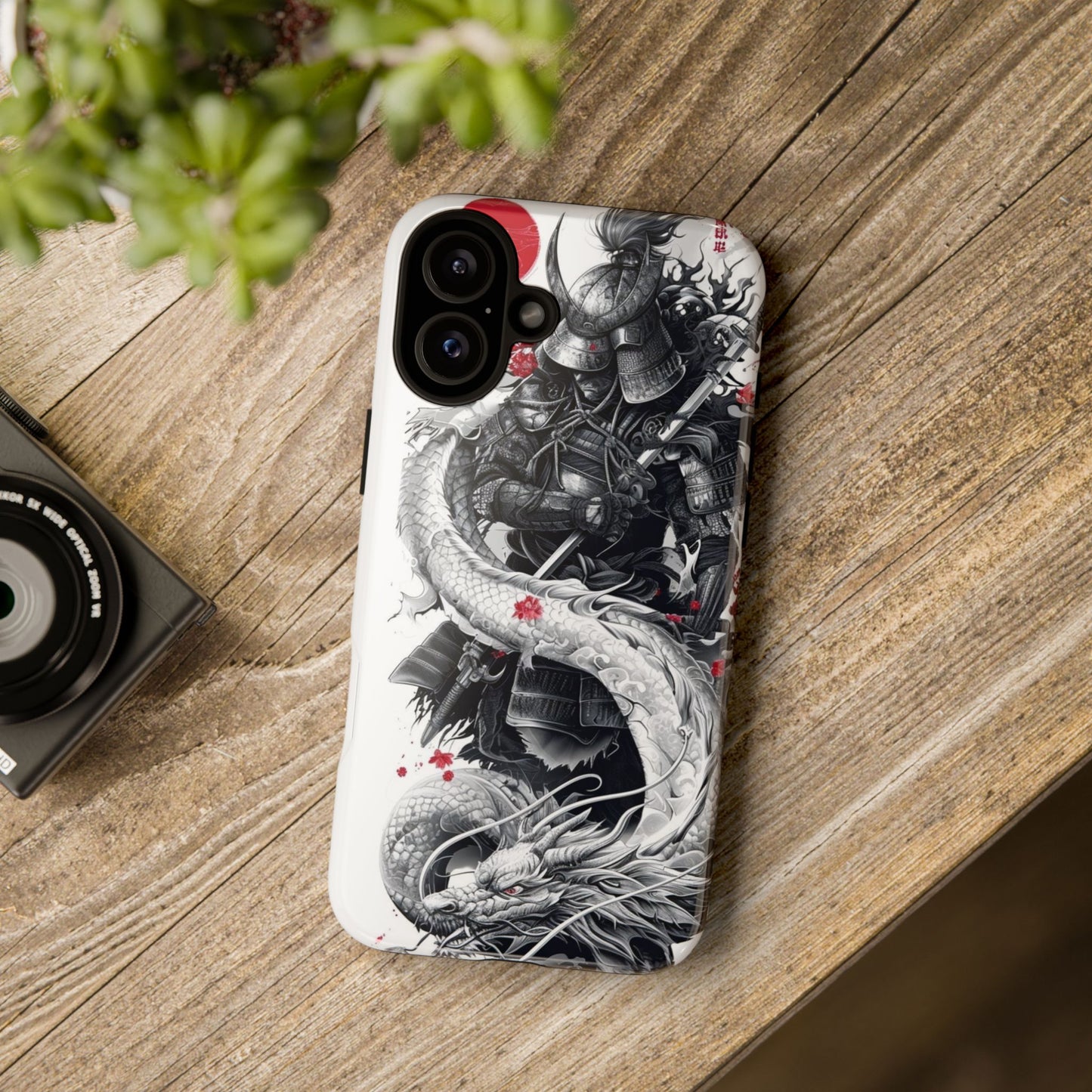 Dragon Samurai Tough Phone Case - Bold Protection with Artistic Flair