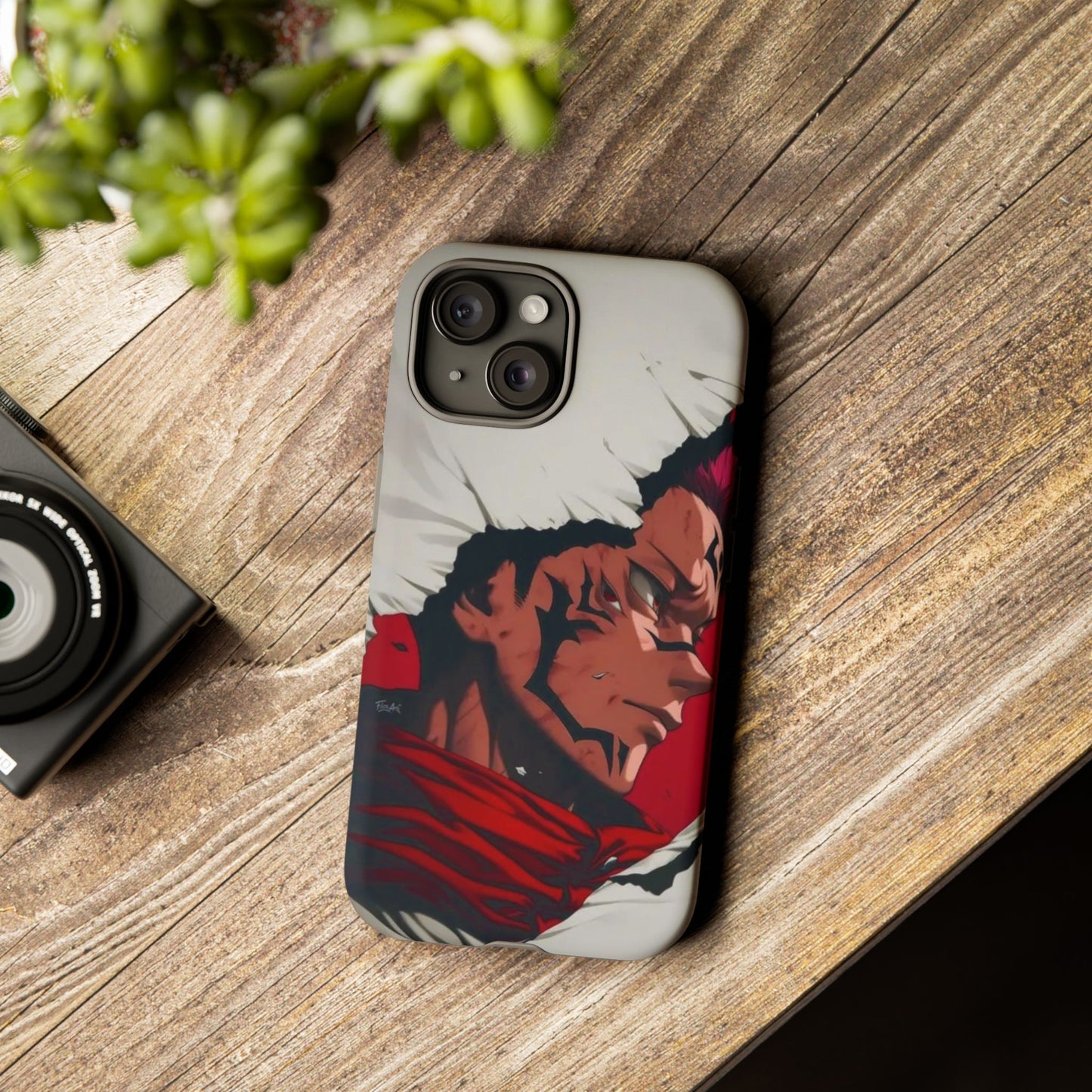 Tough Cases: Durable Phone Case Featuring Bold Anime Design