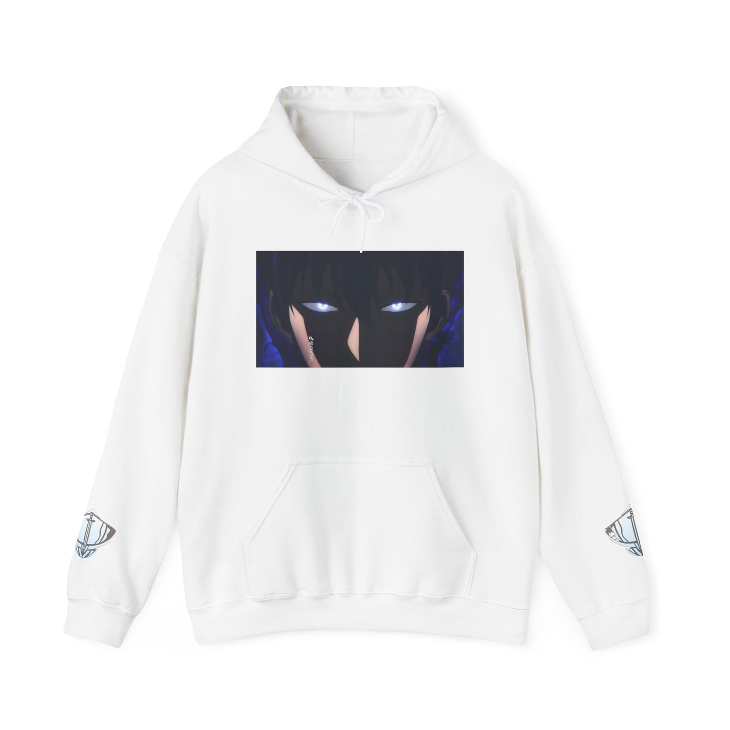 Unisex Heavy Blend™ Hooded Sweatshirt - Solo Leveling Graphic with Dark Aesthetic