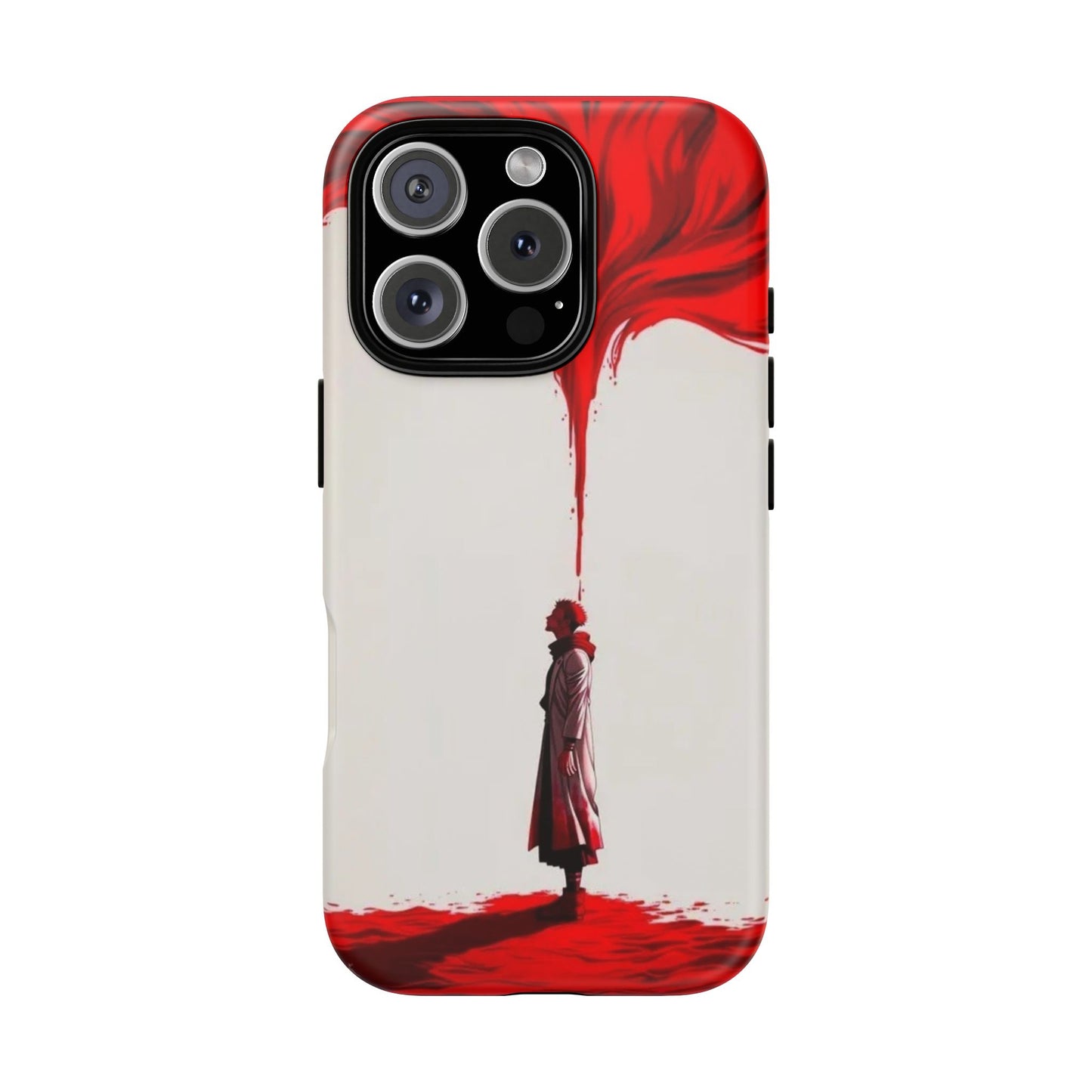 Bold Art Phone Case - Tough Cases with Dramatic Red Design